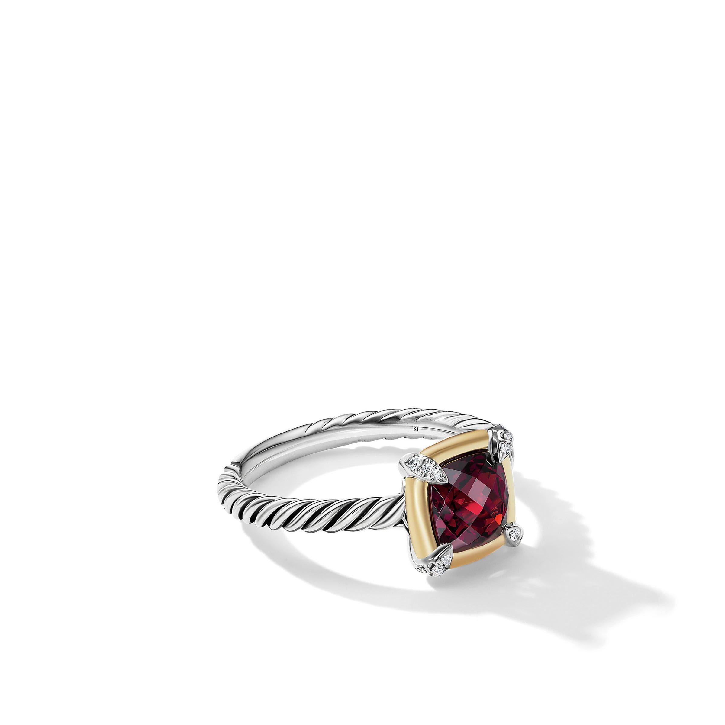 David Yurman o1w1db10325 Petite Chatelaine Ring in Sterling Silver Size ONE SIZE - 1 Thumbnail