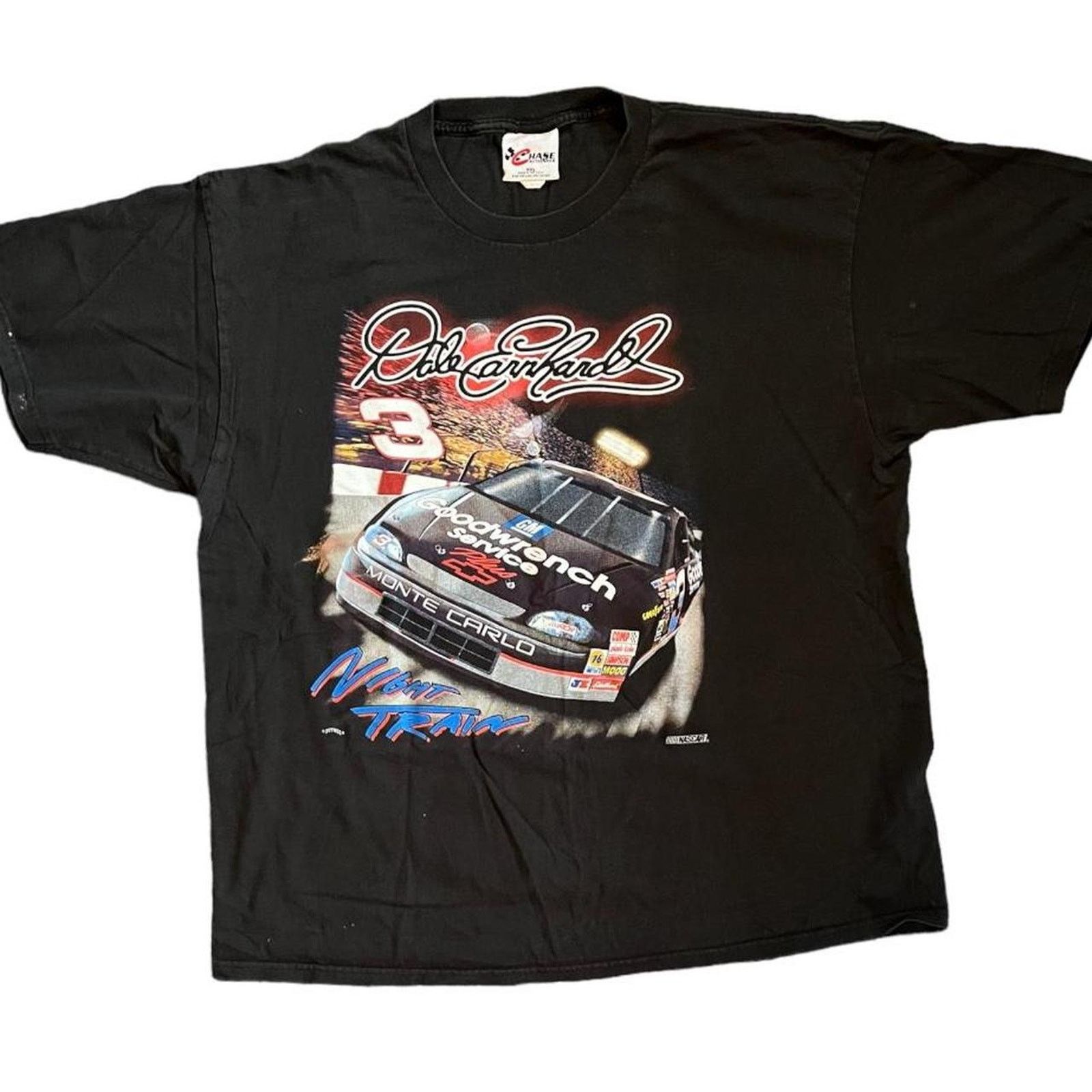 Chase Authentics Vintage Nascar Dale Earnhardt Night Train T-Shirt Size US XXL / EU 58 / 5 - 1 Thumbnail
