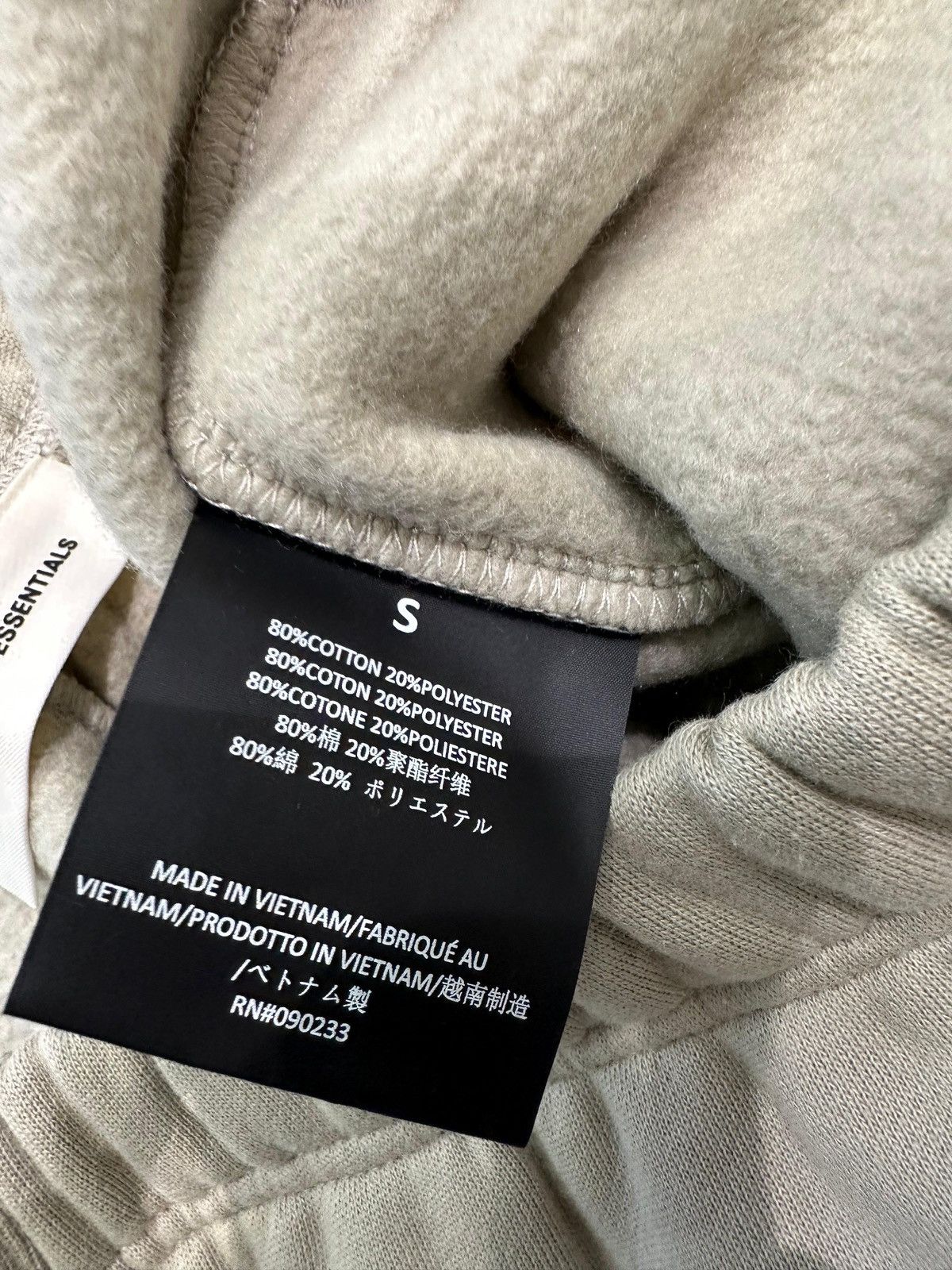 Essentials ESSENTIALS - Vintage Fleece Sweatpant Abbey Stone Size US 32 / EU 48 - 3 Thumbnail