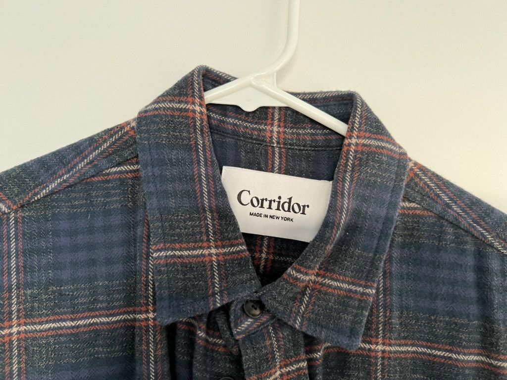 Corridor Navy Plaid Long Sleeve Button Up Size US S / EU 44-46 / 1 - 3 Thumbnail
