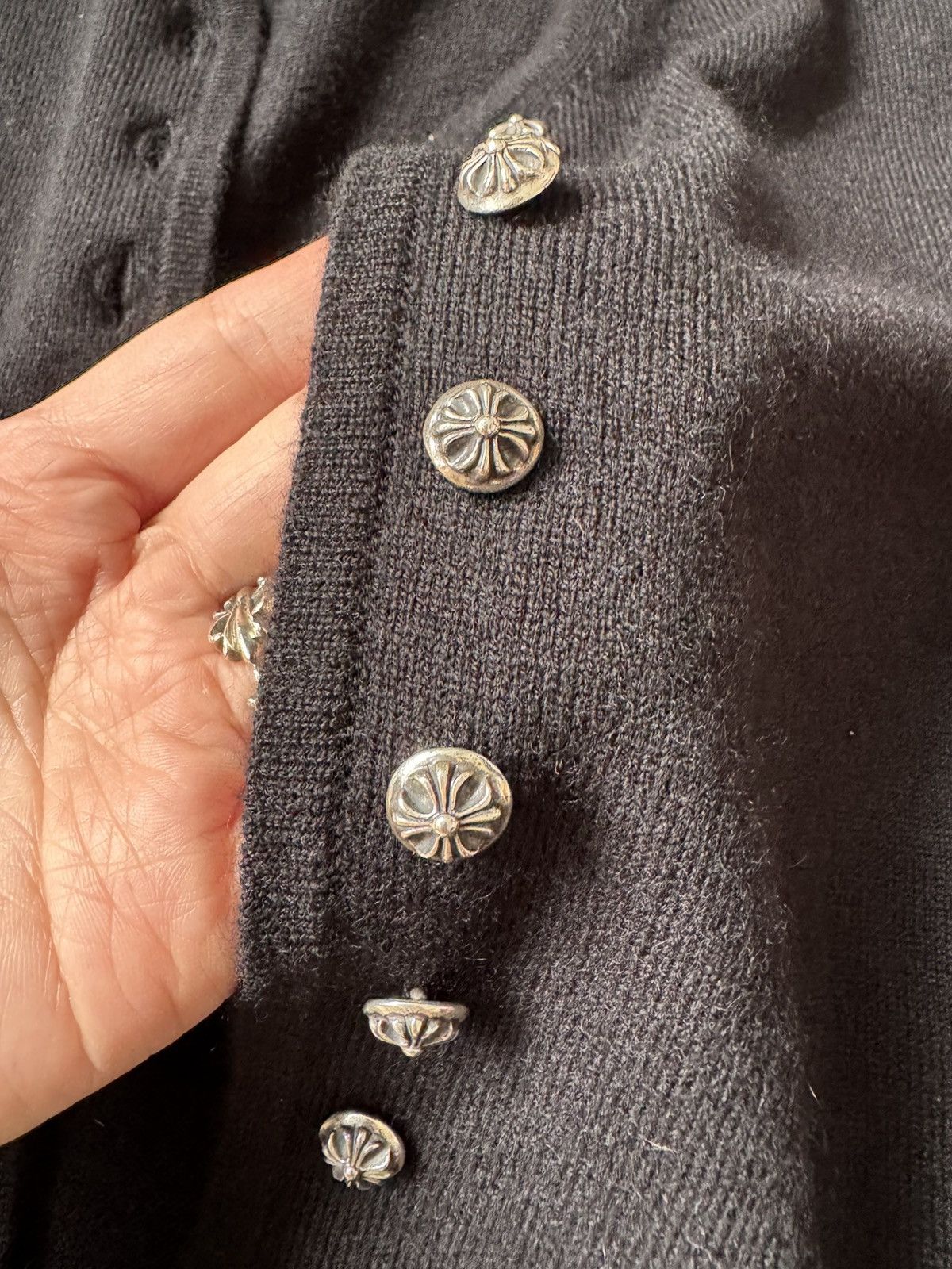 Chrome Hearts Chrome Hearts cashmere Cardigan Floral Hearts size M Size M / US 6-8 / IT 42-44 - 4 Thumbnail