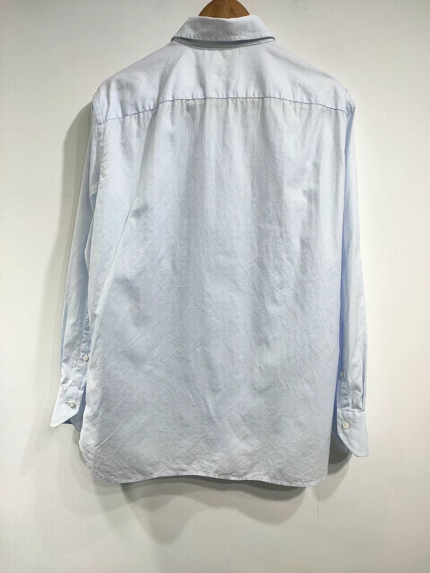 Ermenegildo Zegna Ermenegildo Zegna Blue Long Sleeve Business Shirt K29 Size US M / EU 48-50 / 2 - 3 Thumbnail