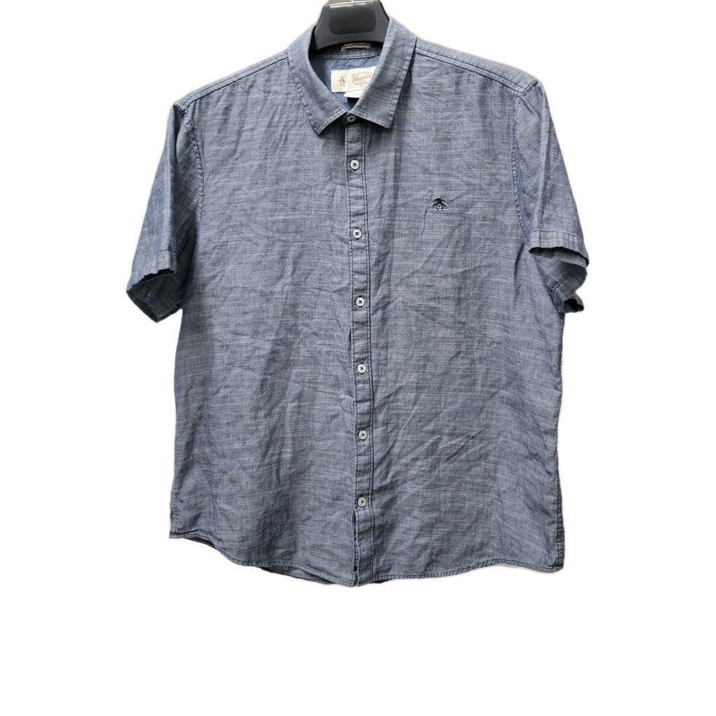Original Penguin Penguin Heritage Slim-Fit Short Sleeves Shirt Size XL Men's Size US XL / EU 56 / 4 - 6 Thumbnail