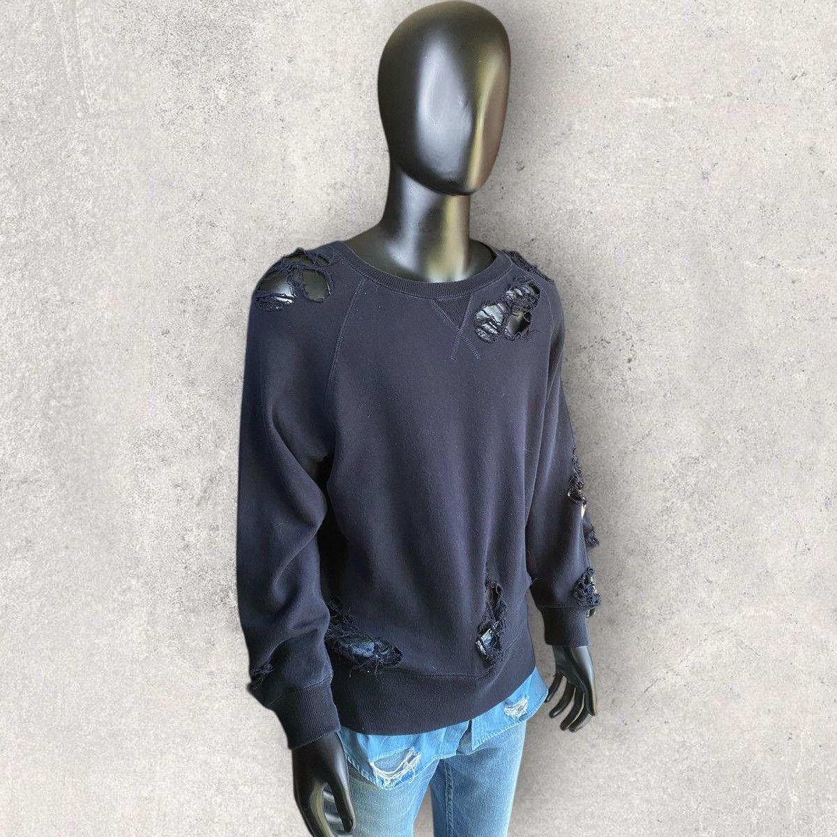 Maison MIHARA YASUHIRO Miharayasuhiro Destroyed Layer Hem Sweater Size US M / EU 48-50 / 2 - 2 Thumbnail