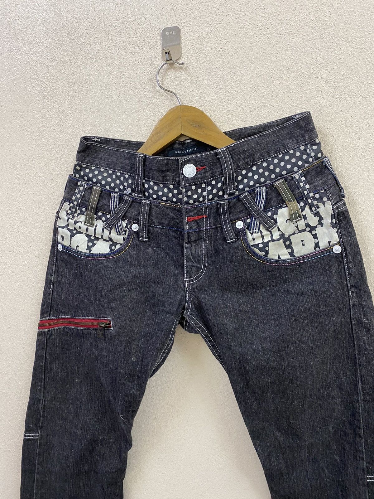 Japanese Brand Vtg Double Waist Denim - Memory Special Size US 30 / EU 46 - 3 Thumbnail