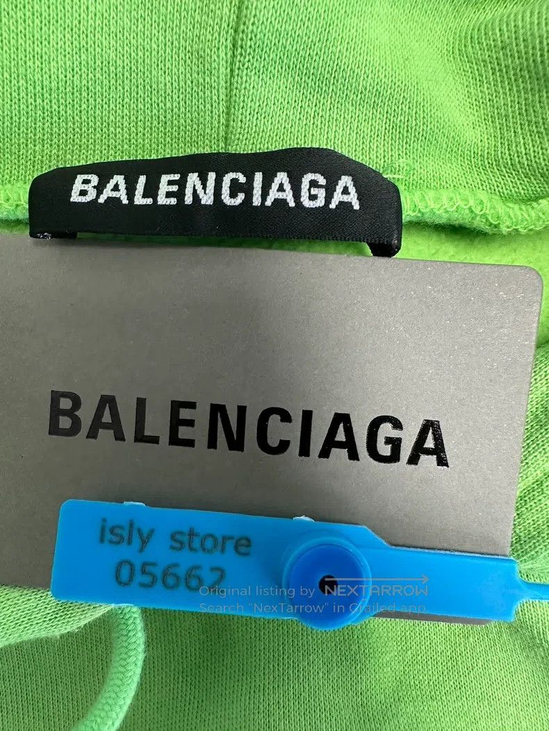 Balenciaga Balenciaga Printed Hooded Drawstring Casual Sweatshirt Size US M / EU 48-50 / 2 - 4 Thumbnail