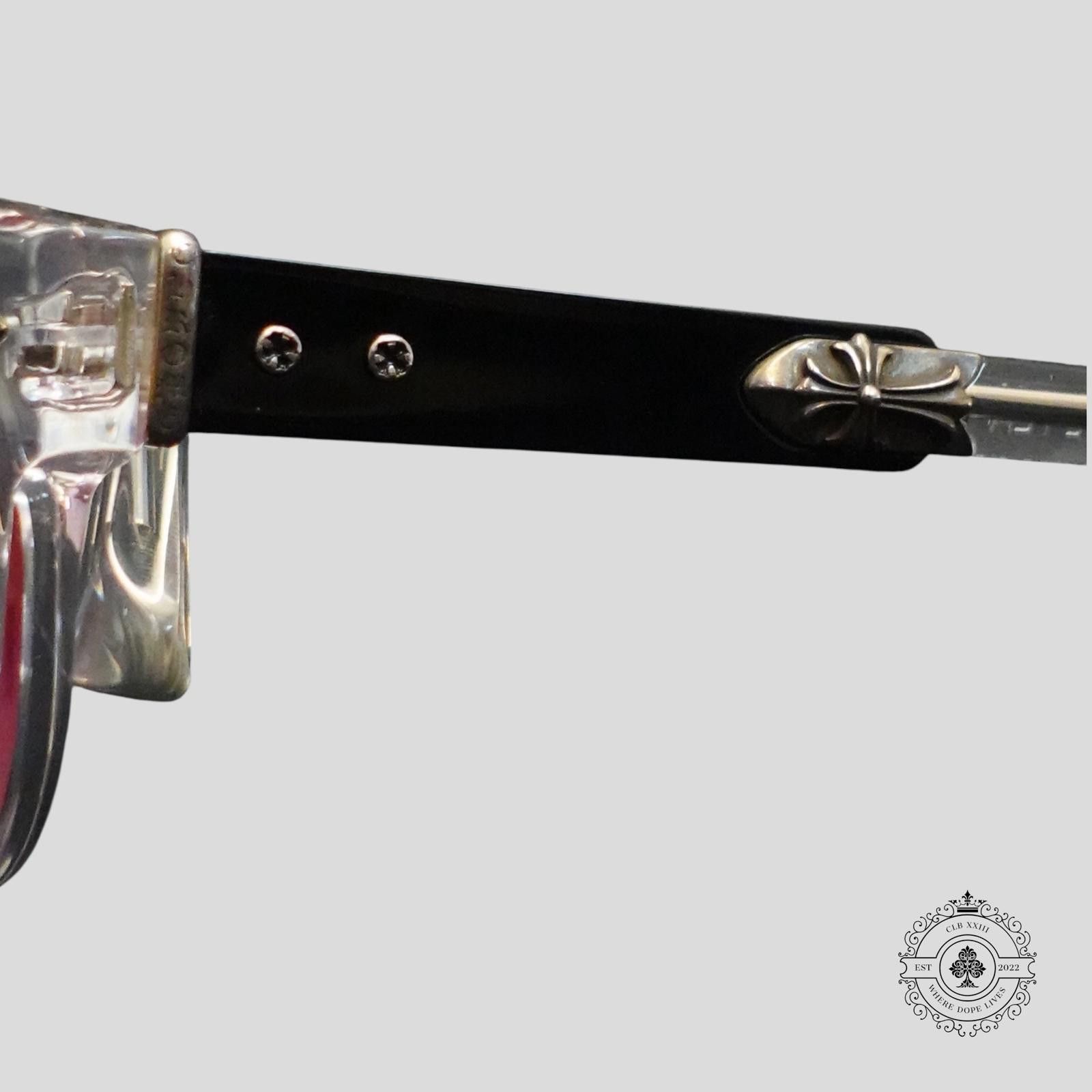 Chrome Hearts Chrome Hearts Jenna Tail Yea Glasses in Clear/Silver Size ONE SIZE - 3 Thumbnail