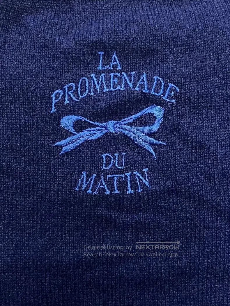 Hermes Hermes Blue and Black Mixed Cashmere Knit Sweater Size XS / US 0-2 / IT 36-38 - 5 Thumbnail