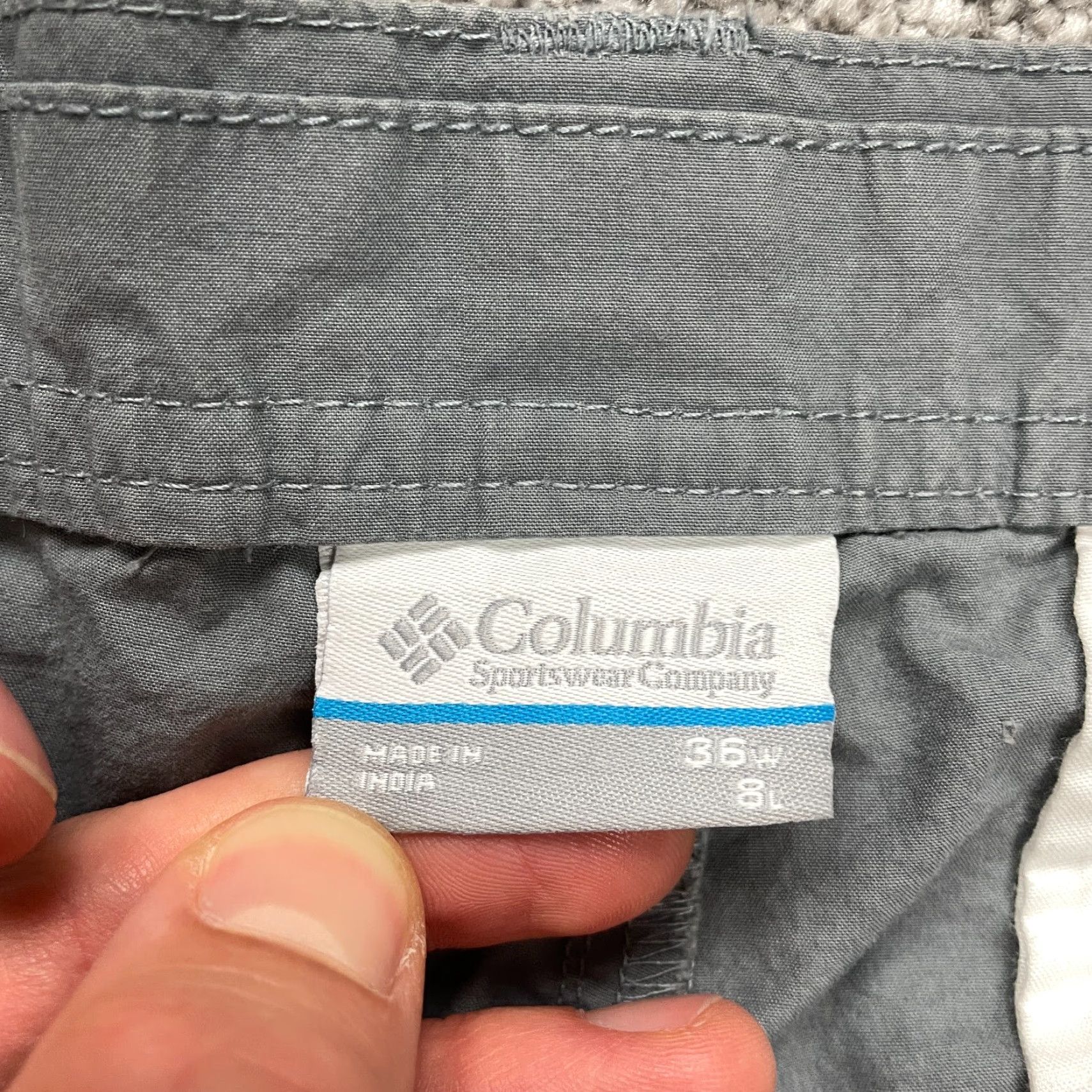 Vintage VINTAGE Columbia Men’s Chino Shorts Casual Outdoor 36x7.5 Gray Cotton Flat Front Size US 36 / EU 52 - 5 Thumbnail