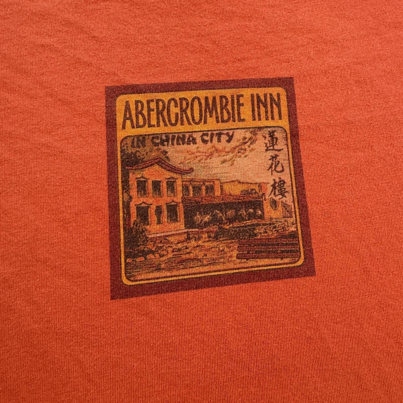 Abercrombie & Fitch Vintage Abercrombie & Fitch Orange Long Sleeve Shirt XL Y2K Size US XL / EU 56 / 4 - 4 Thumbnail
