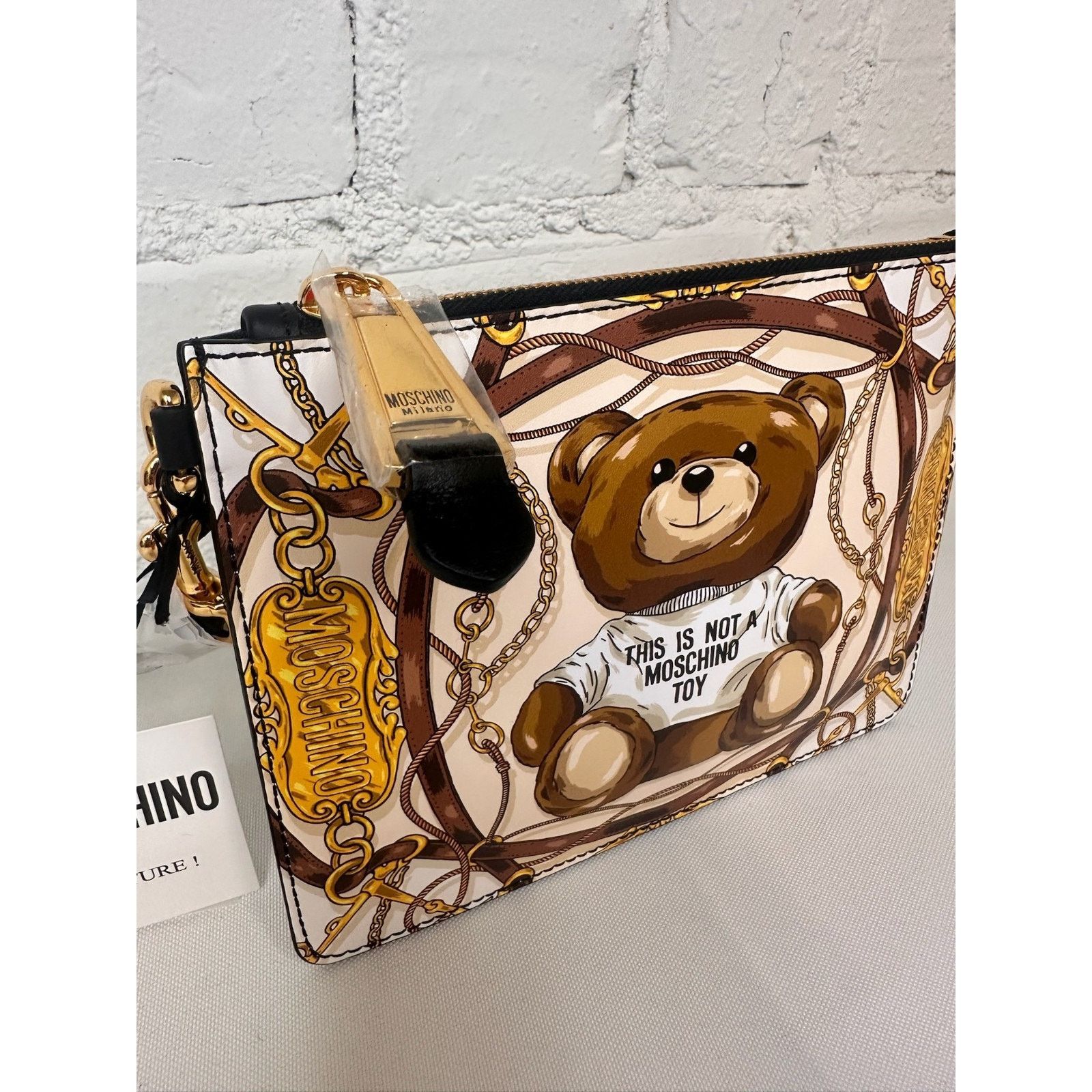 Moschino AW22 MOSCHINO Couture Jeremy Scott Teddy Bear Chains Clutch Size ONE SIZE - 14 Thumbnail