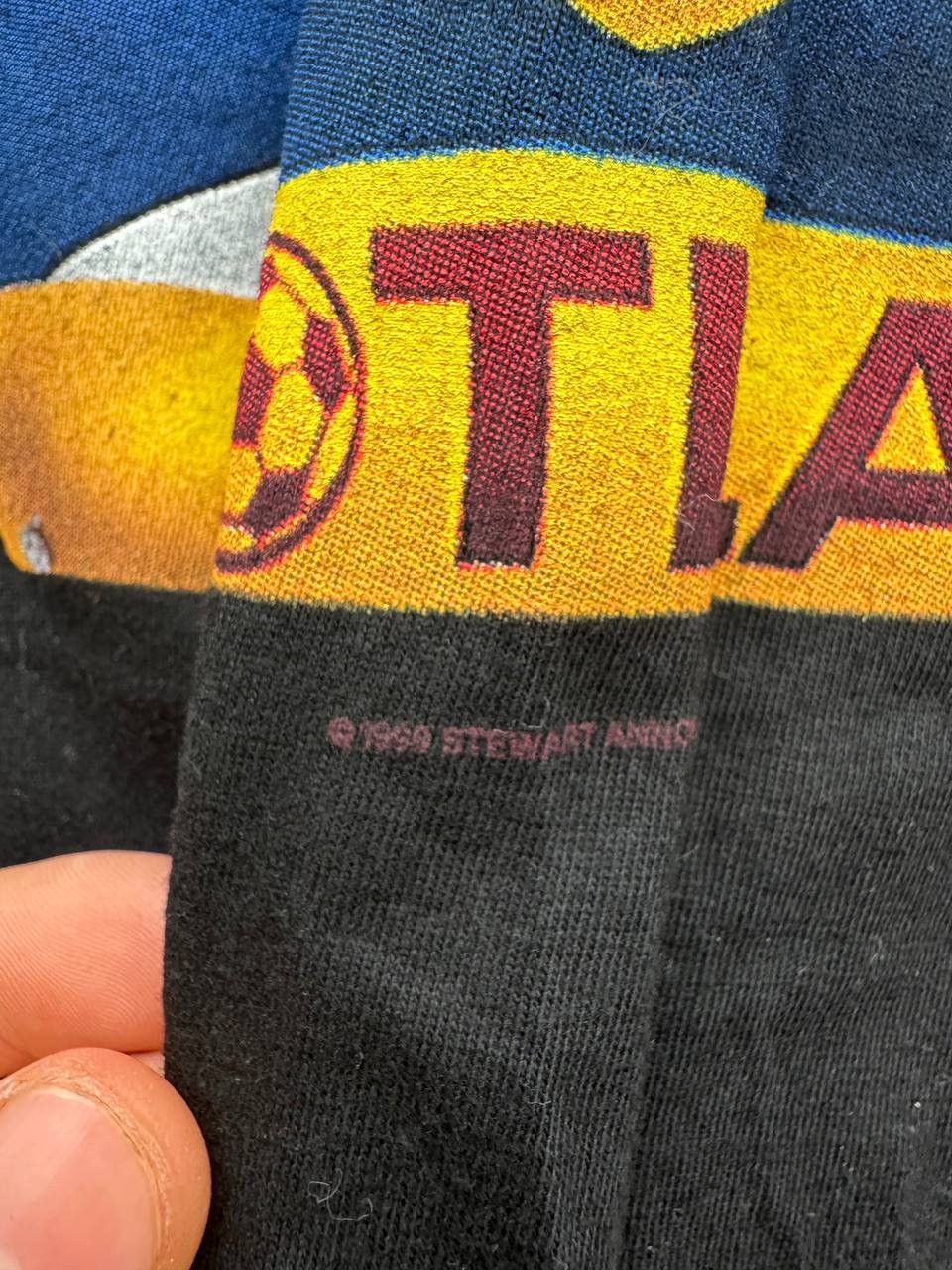 Band Tees Rod Stewart 1999 Bonnie Scotland Hampden Park Concert sz L Size US L / EU 52-54 / 3 - 6 Thumbnail