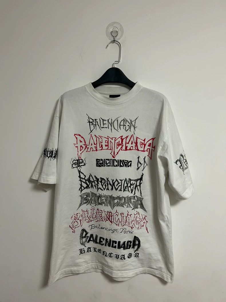 Balenciaga Balenciaga The Yearofthe Loong Limited Metal Graffiti Lett Size US XS / EU 42 / 0 - 1 Thumbnail