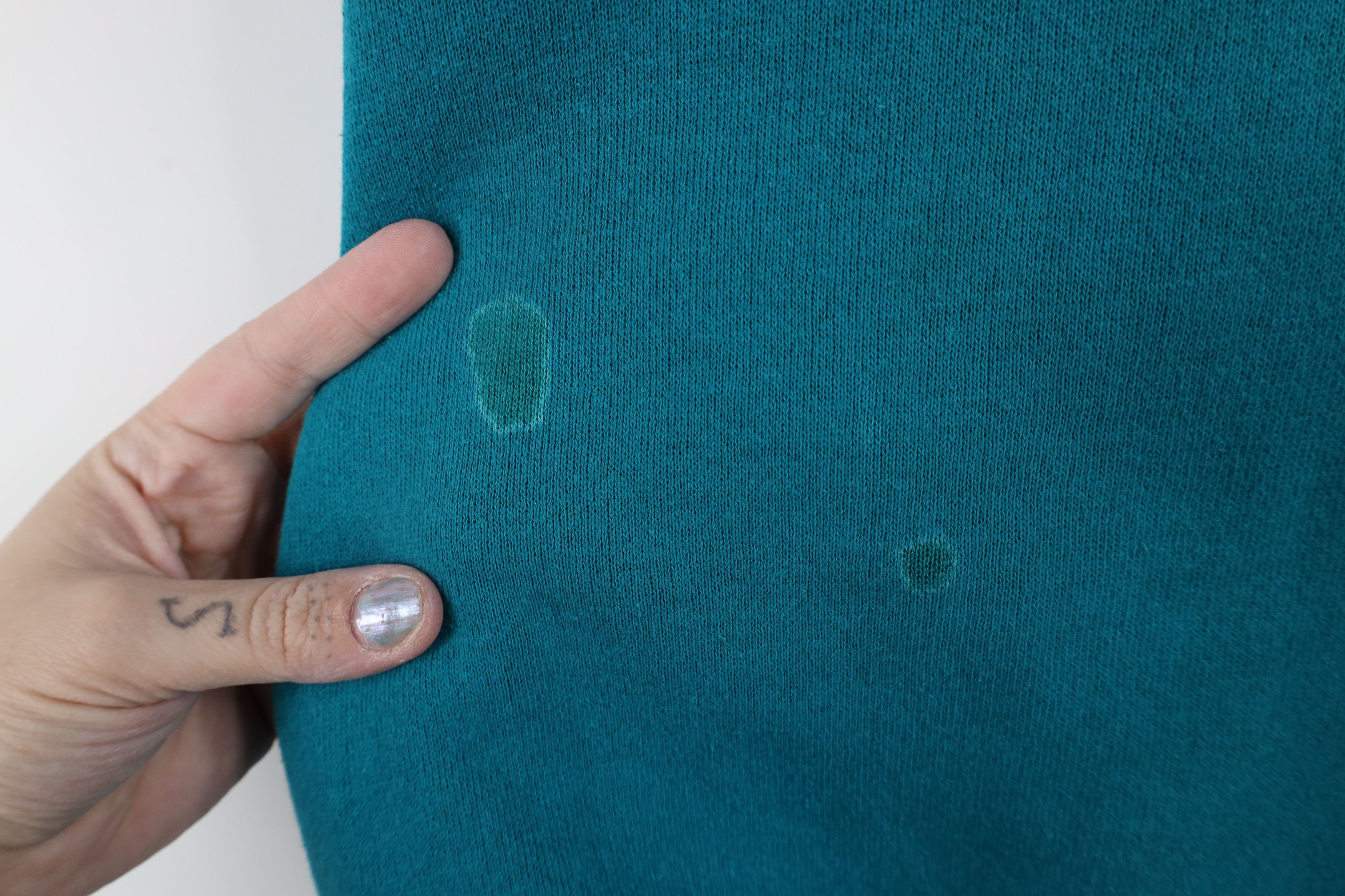 Vintage Vintage 80s 90s Streetwear Raglan Sweatshirt Teal USAVi Size US XL / EU 56 / 4 - 4 Thumbnail