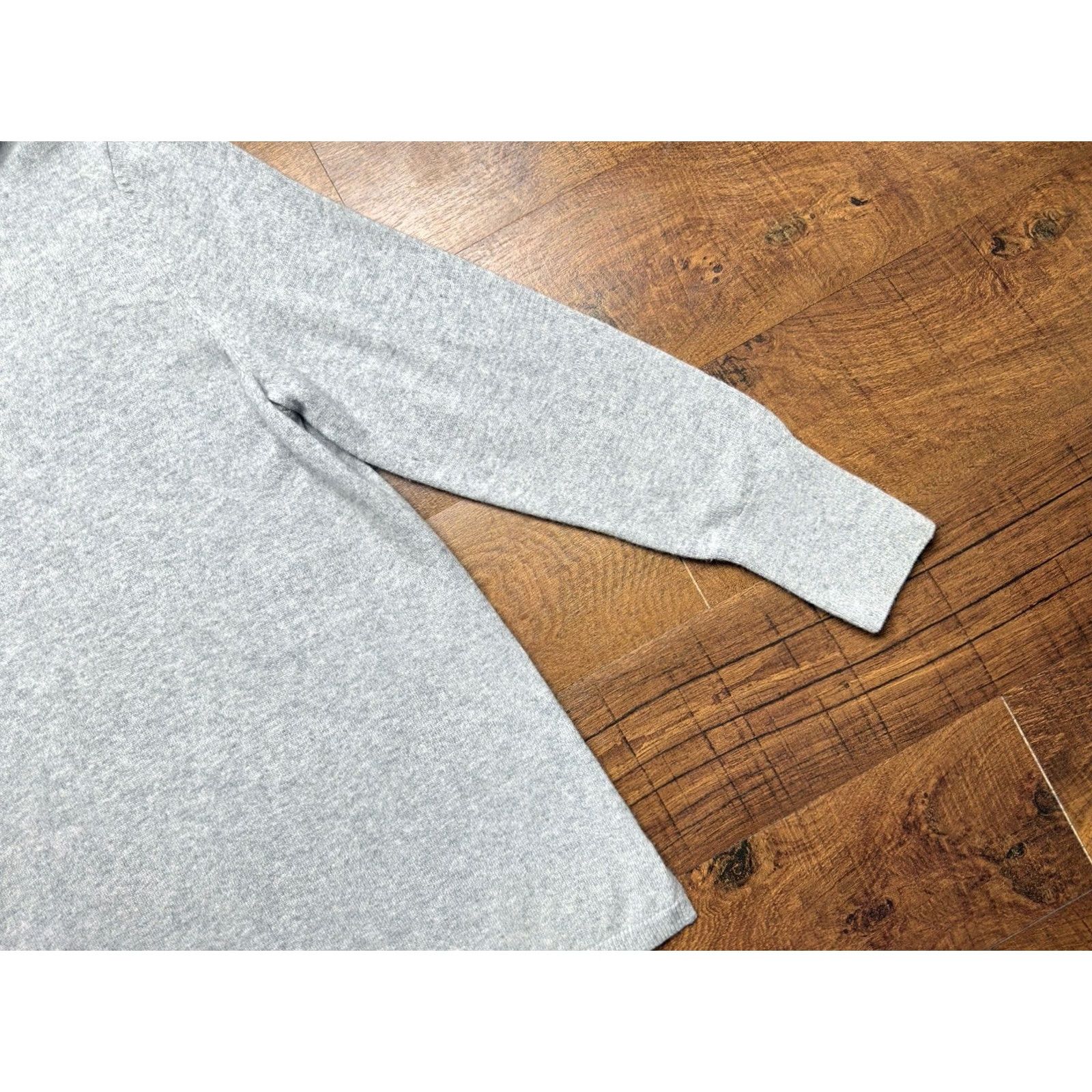 Talbots TALBOTS Heather Gray XL Cashmere Long Sleeve Sweater Size XL / US 12-14 / IT 48-50 - 4 Thumbnail