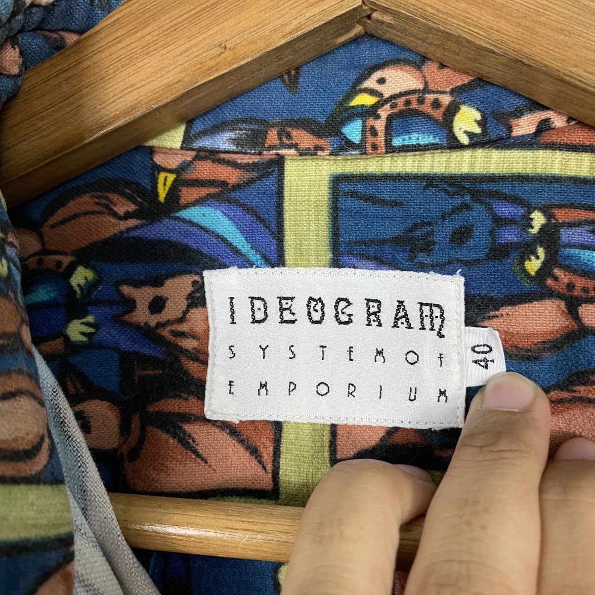 Japanese Brand Ideogram System of Emporium Button Navajo Shirt Jacket Size US M / EU 48-50 / 2 - 18 Thumbnail