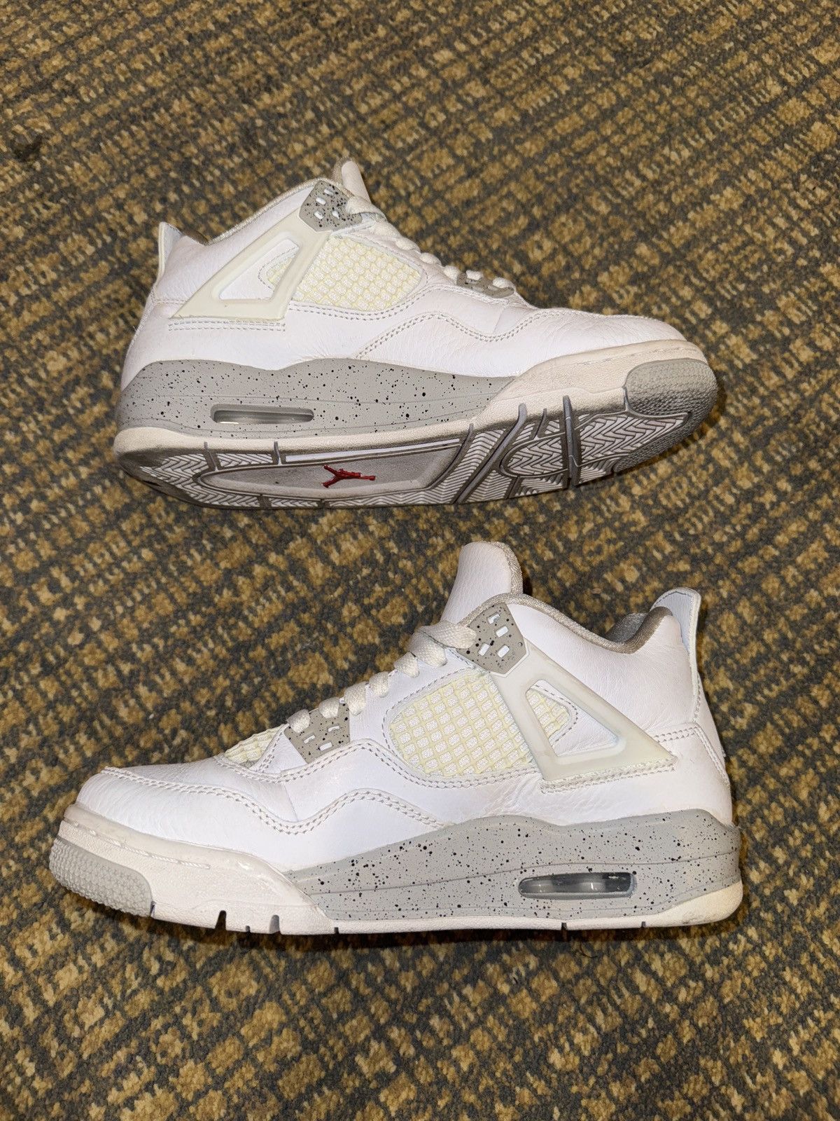 Nike Jordan 4 Retro White Oreo (2021) (GS) Size US 6.5 / IT 36.5 - 2 Thumbnail