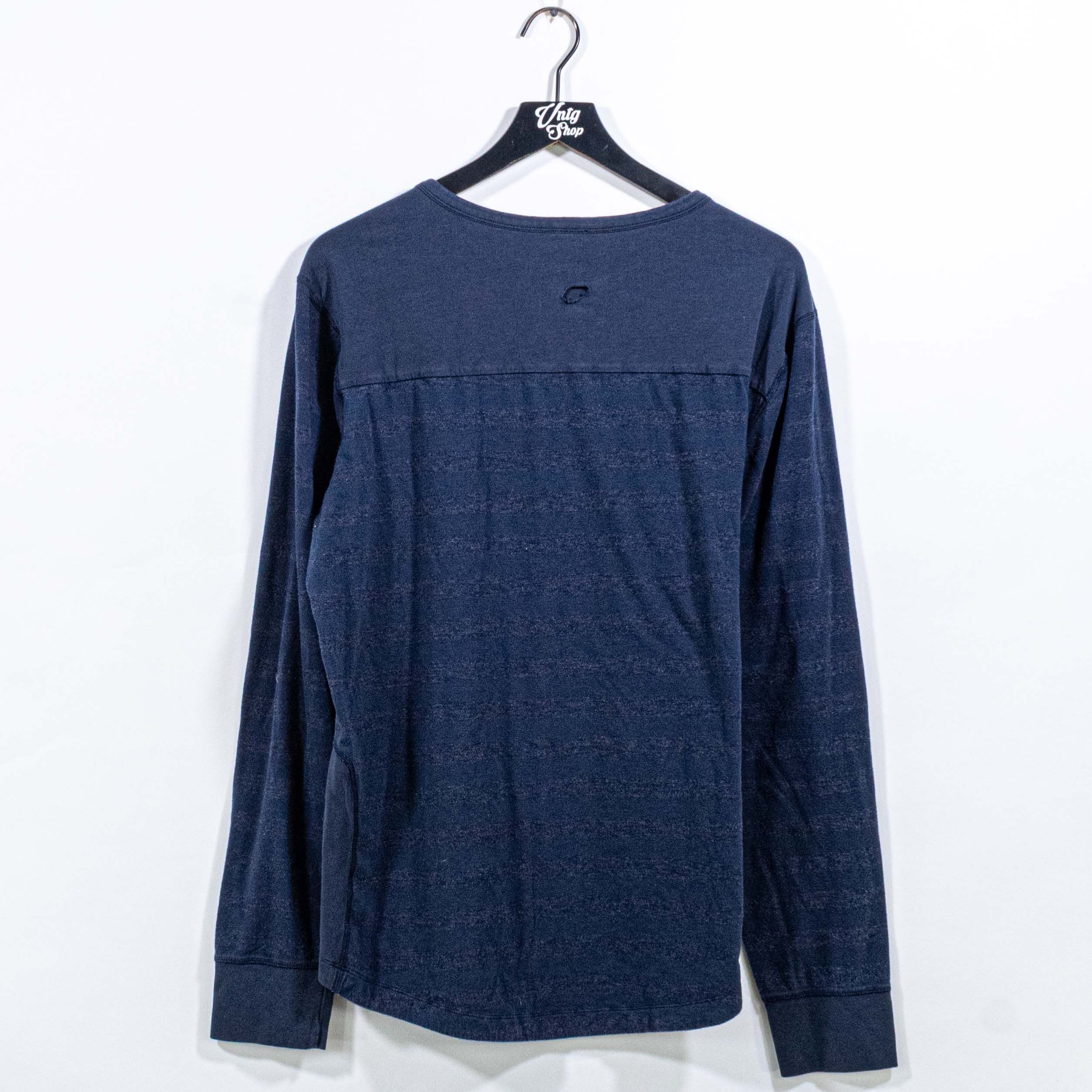 Other Surf Skate Striped Henley Long Sleeve T-Shirt Thrashed XL Size US XL / EU 56 / 4 - 6 Thumbnail