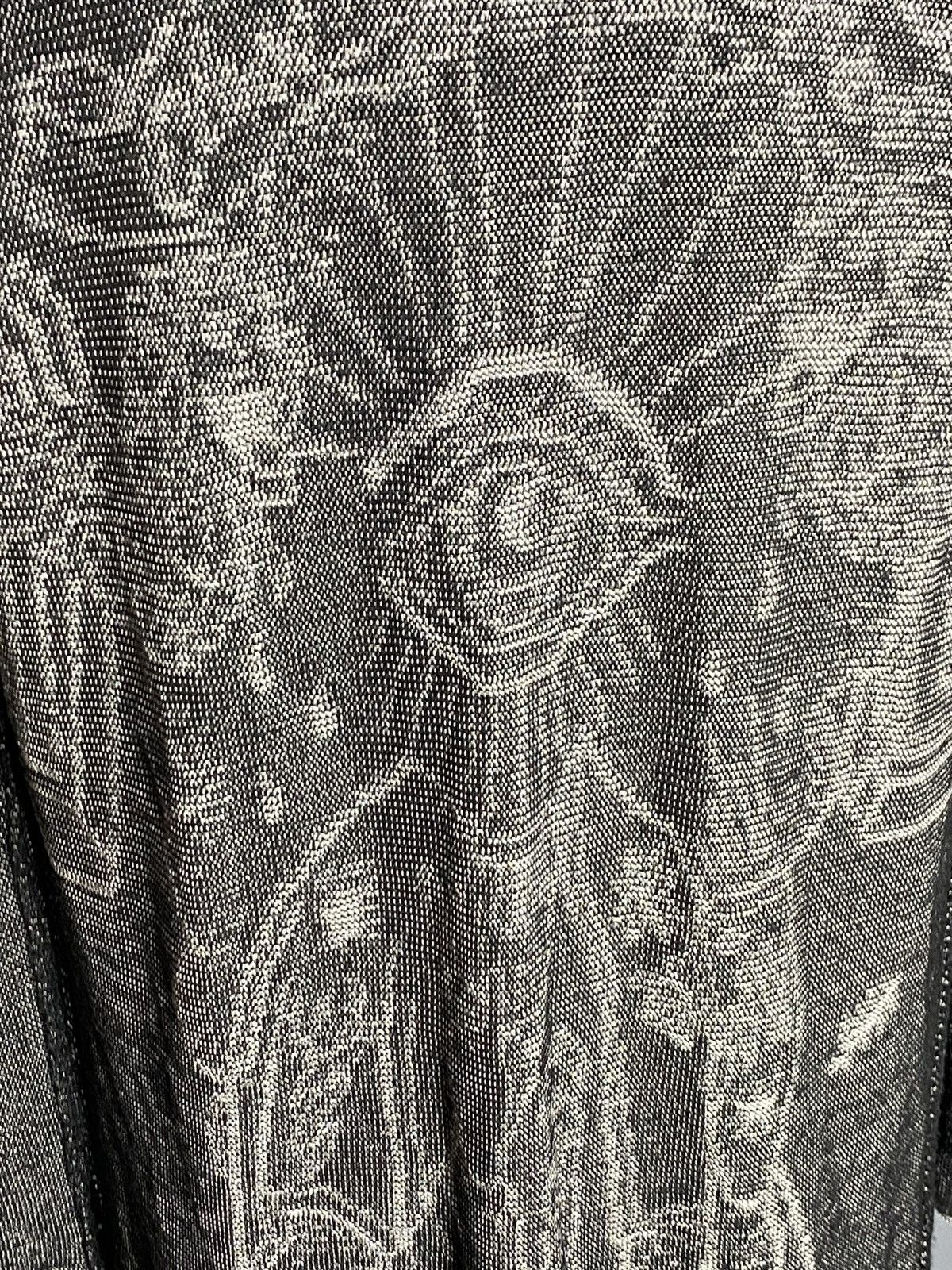 Diesel Diesel Wool Viscose Open Knit Cardigan Gray Graphic Eye XS Size XS / US 0-2 / IT 36-38 - 9 Thumbnail