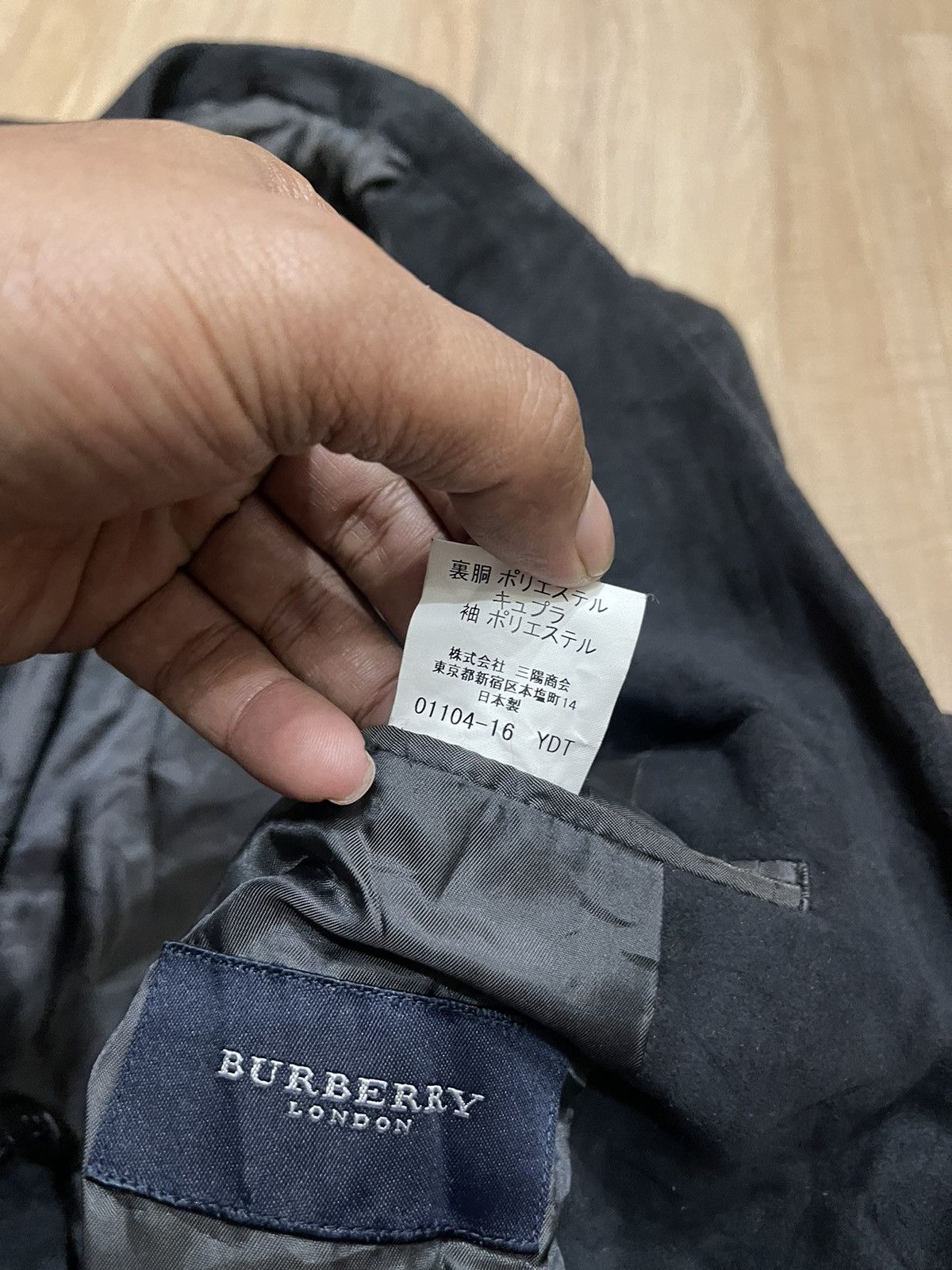 Burberry × Vintage Vintage butberry Suede leather blazer Size US L / EU 52-54 / 3 - 4 Thumbnail