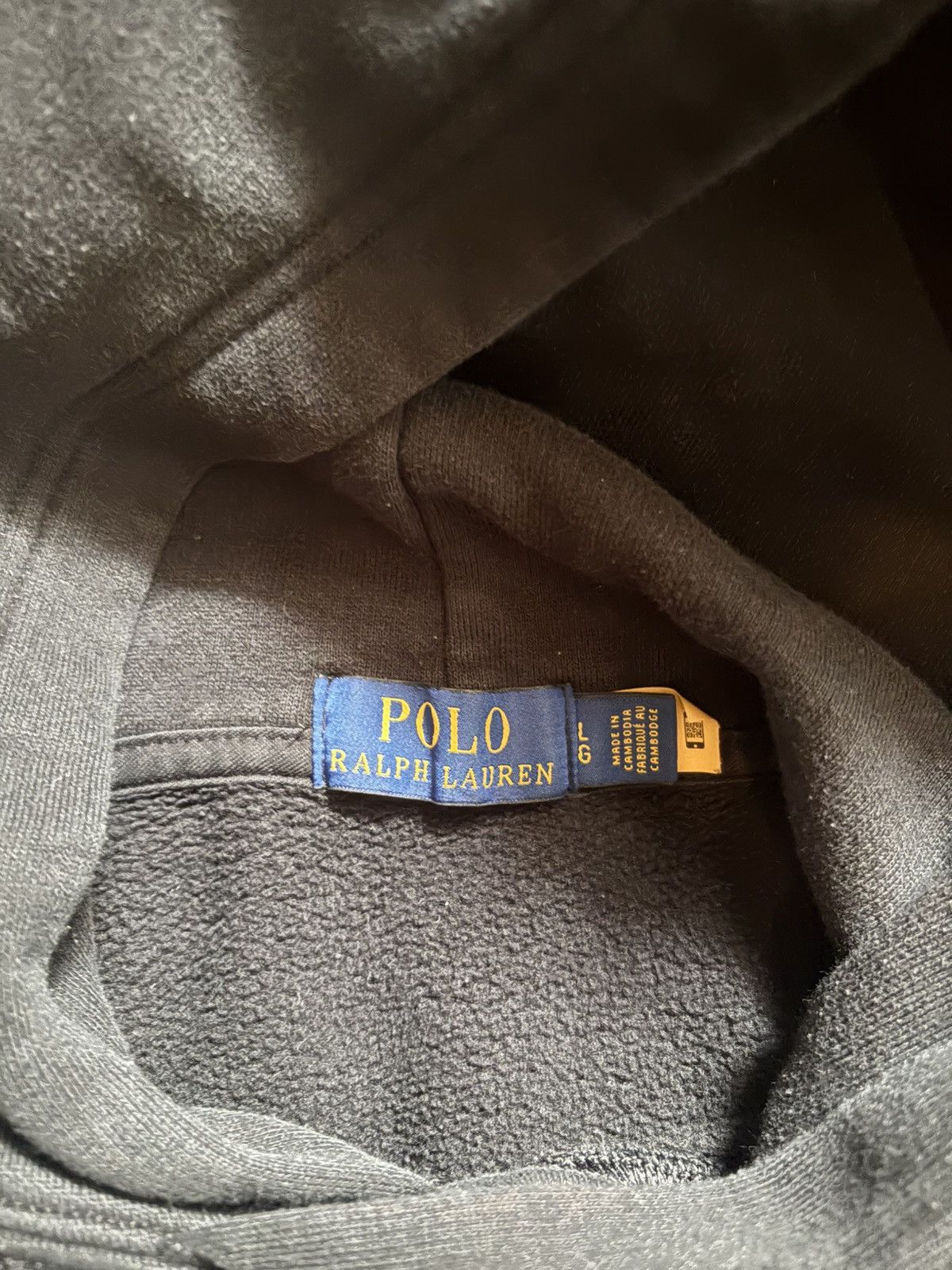 Polo Ralph Lauren VINTAGE BLACK POLO RALPH LAUREN HOODIE Size US M / EU 48-50 / 2 - 4 Thumbnail