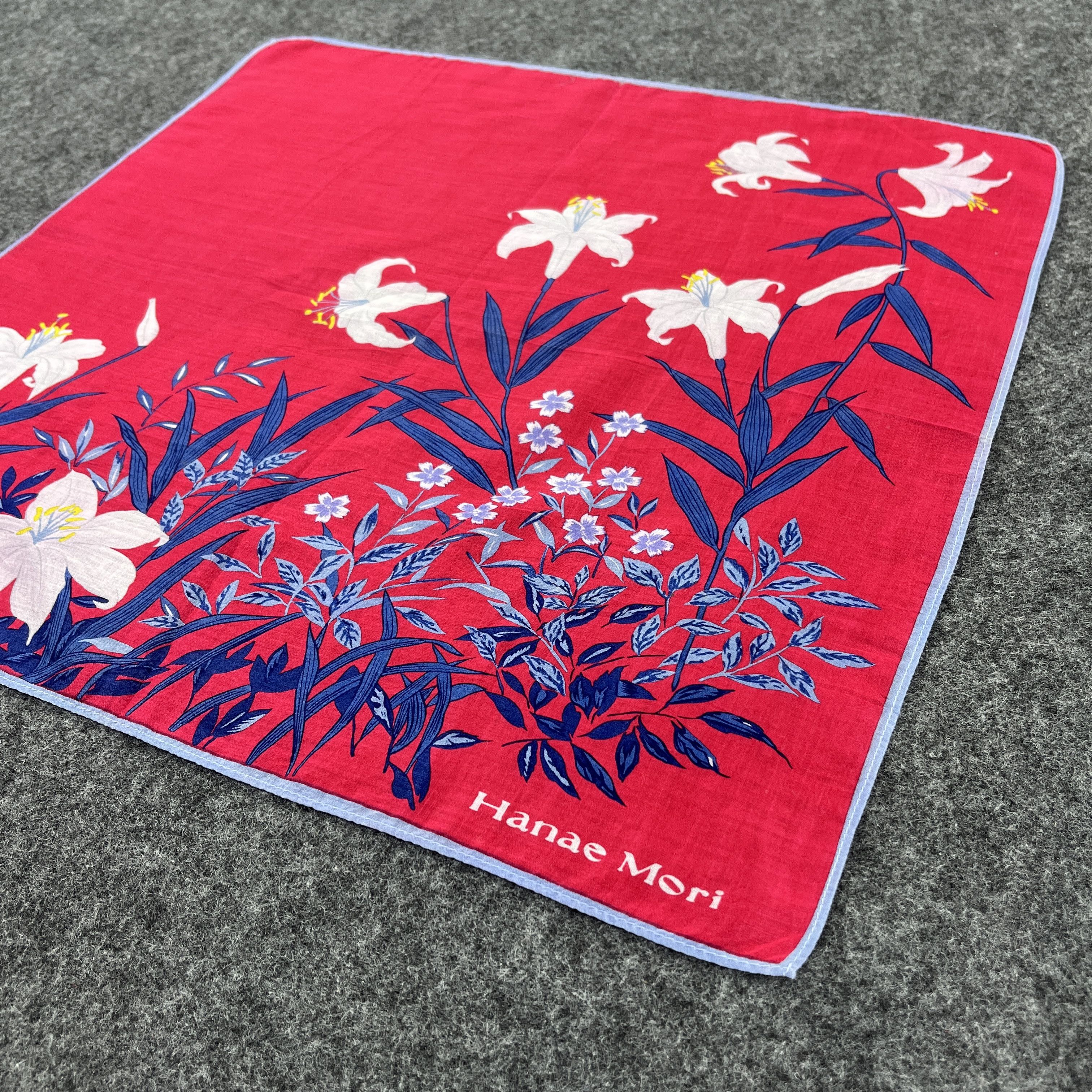 Japanese Brand Vintage Hanae Mori Bandana / Handkerchief / Neckerchief B024 Size ONE SIZE - 5 Thumbnail