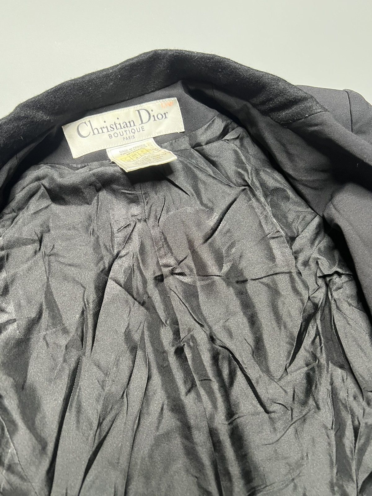 Christian Dior Monsieur × John Elliott Christian Dior S/S 03 Single Button Wool Blended Blazer Coat Size XS / US 0-2 / IT 36-38 - 7 Thumbnail