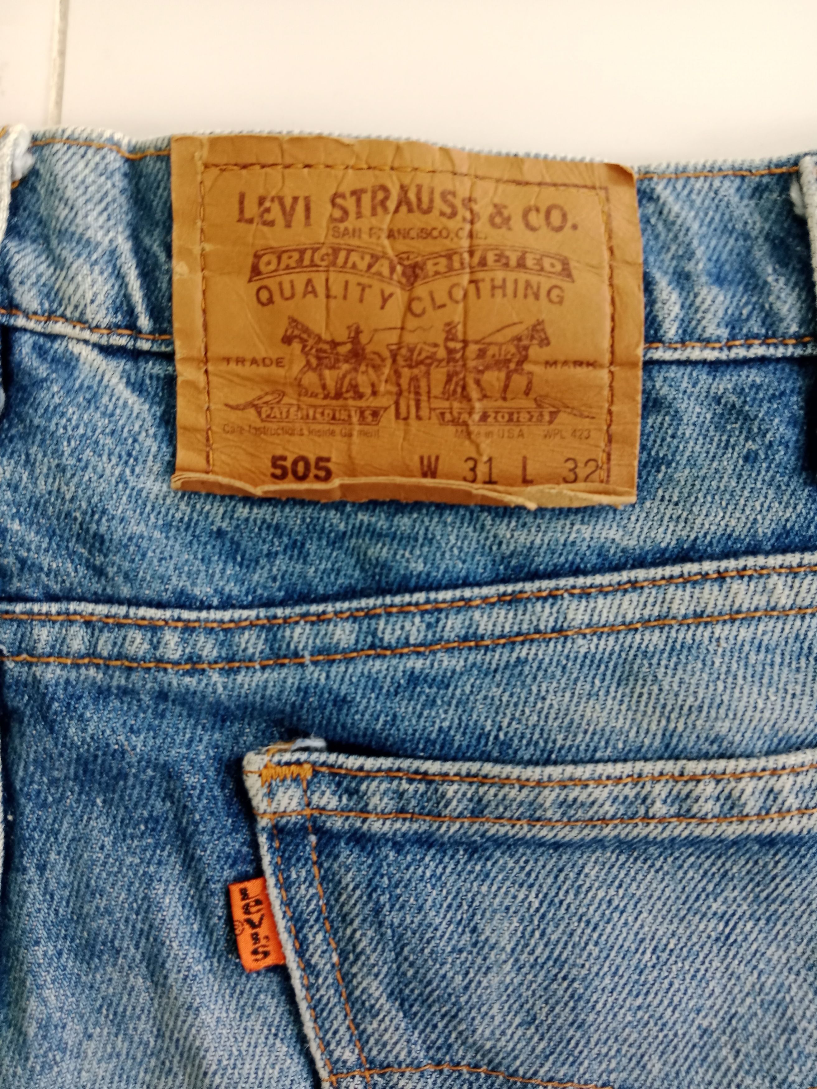 Levi's Vintage Clothing Levis Strauss & Co Distressed Jeans Orange Tag Size US 31 - 9 Thumbnail