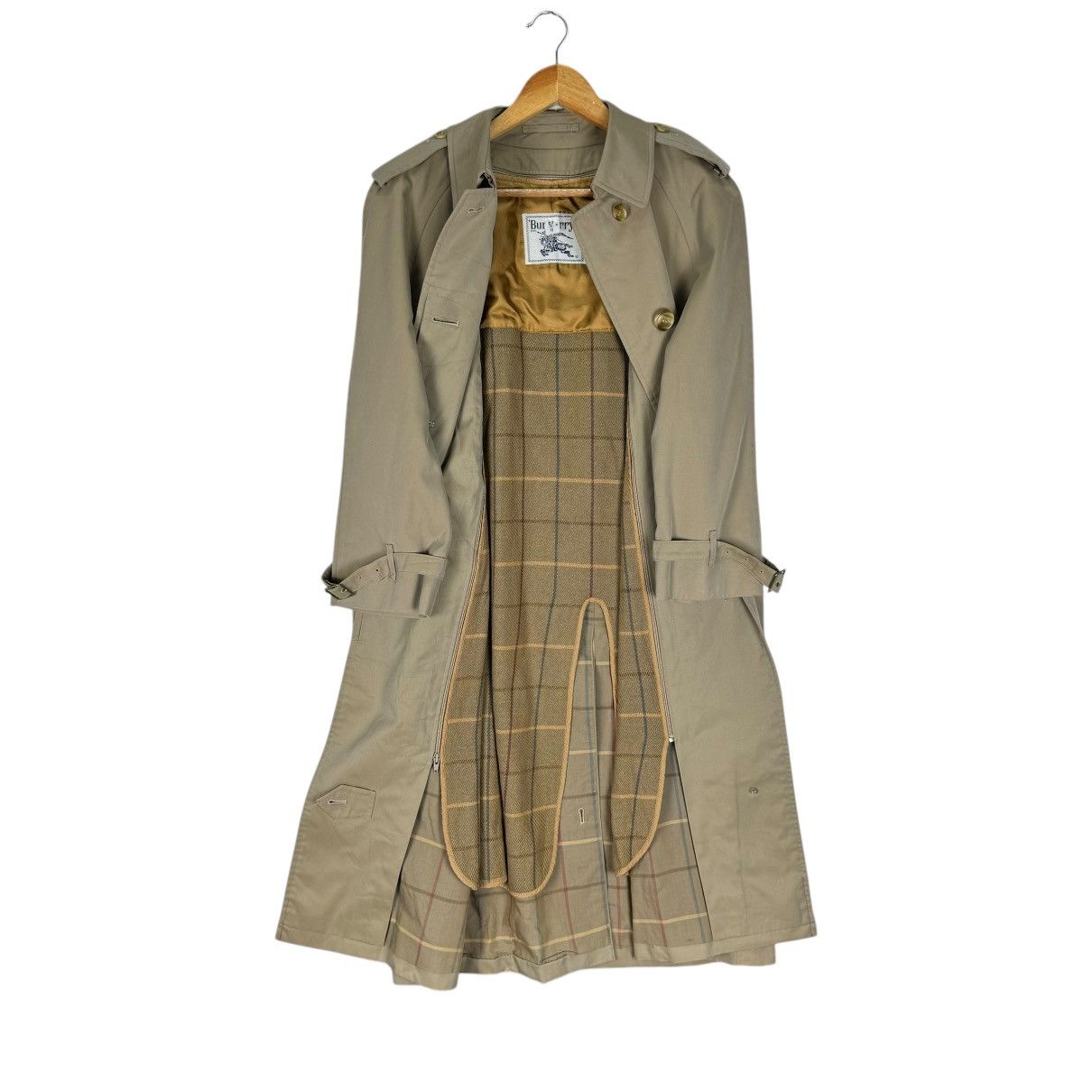 Burberry × Burberry Prorsum × Vintage ☀️BURBERRYS NOVA CHECK TRENCH COAT JACKET Size M / US 6-8 / IT 42-44 - 1 Thumbnail