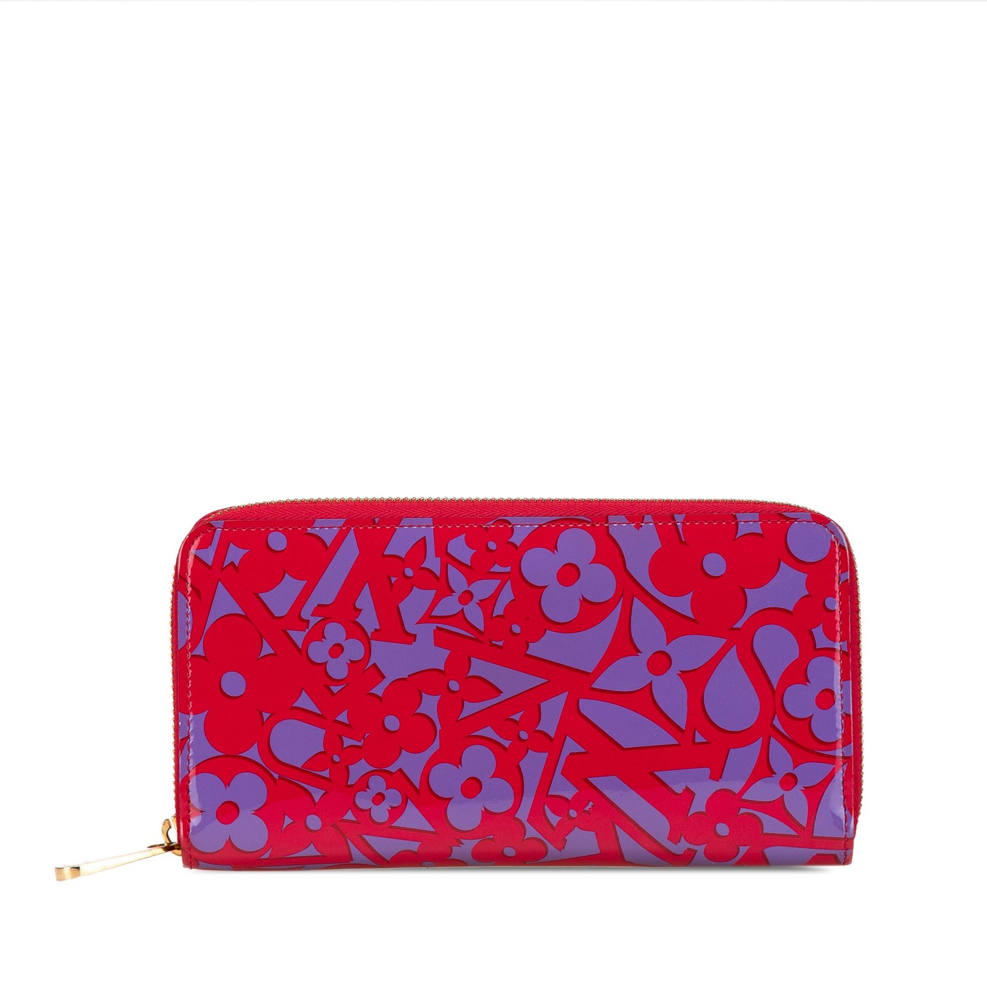 Louis Vuitton Monogram Vernis Sweet Zippy Wallet Pink