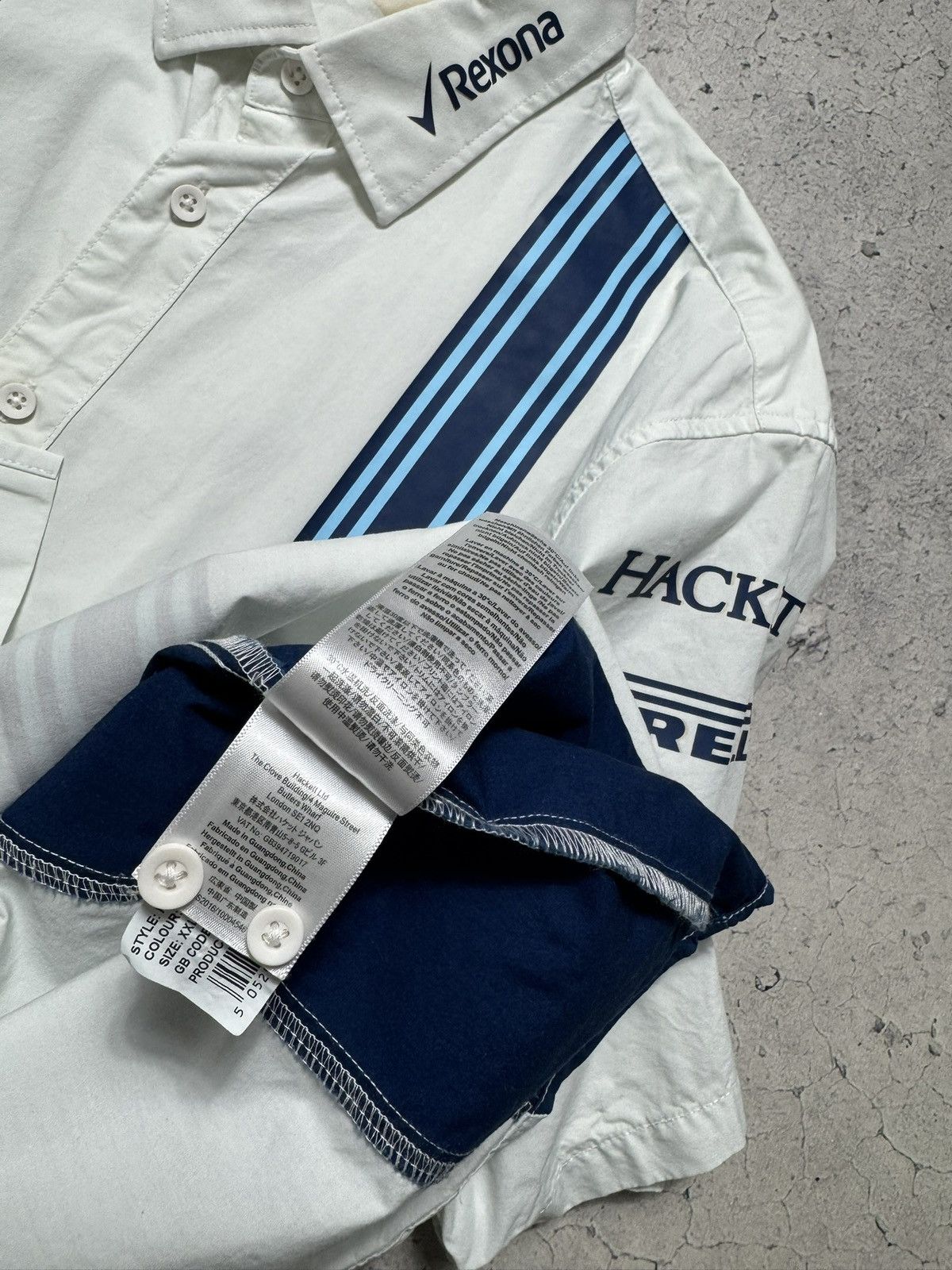 Hackett Hackett London Mercedes-Benz Williams Racing Button Shirt Size US XXL / EU 58 / 5 - 10 Thumbnail