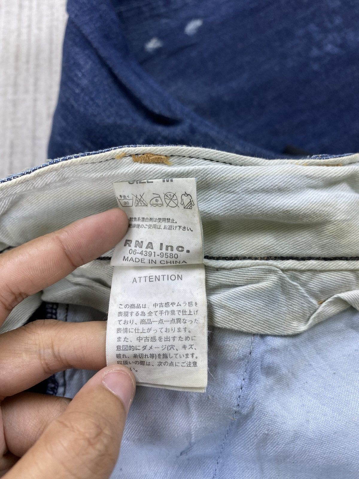 Hysteric Glamour Vintage RNA Hysteric Glamour Distressed Denim Pants Size US 30 / EU 46 - 14 Thumbnail