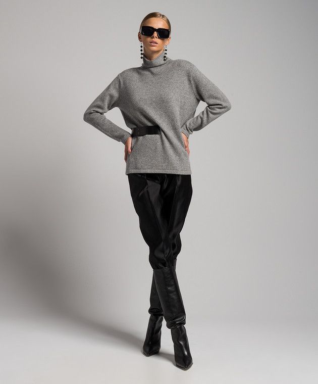 Tom Ford o1y0226 Turtleneck Sweater in Gray Size M / US 6-8 / IT 42-44 - 4 Thumbnail