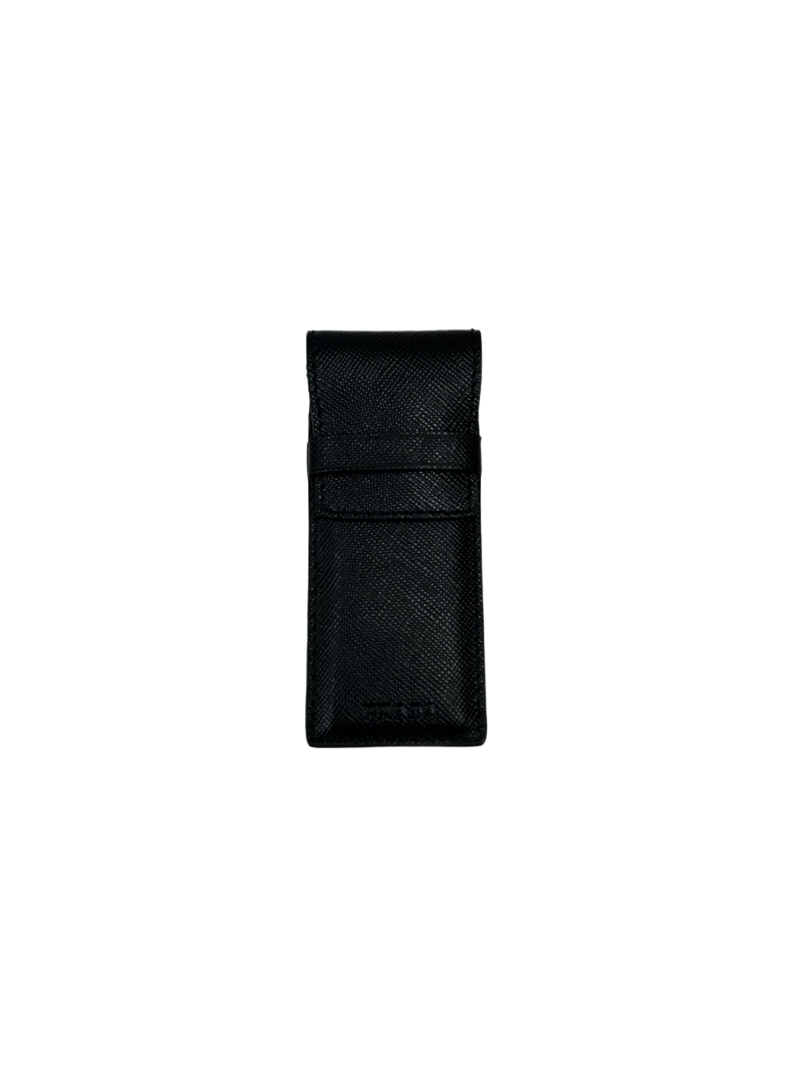 Prada Prada Metal Cigar Cutter With Saffiano Leather Case Size ONE SIZE - 1 Thumbnail