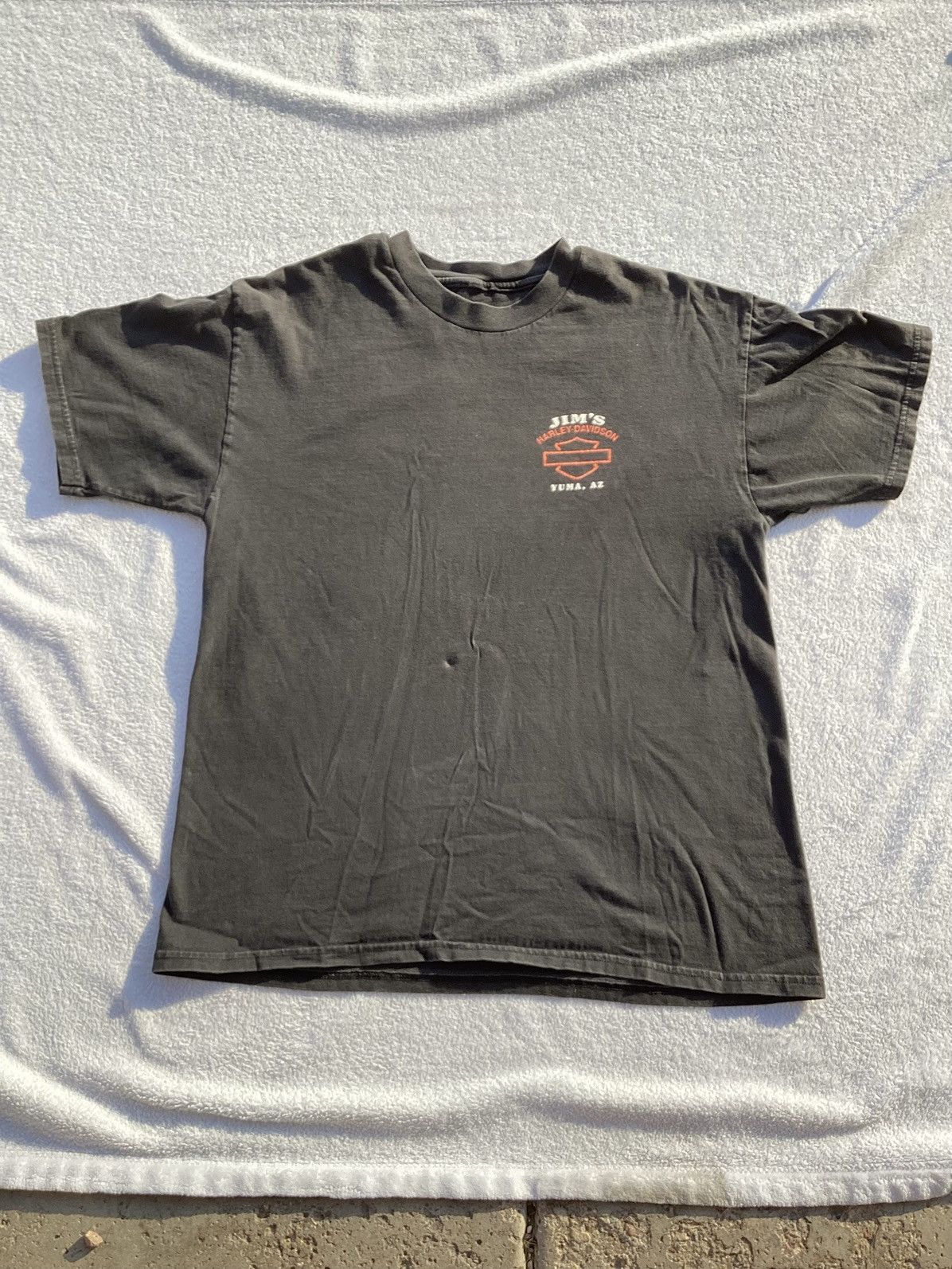Harley Davidson Vintage 2000 Harley Davidson, Yuma prison run T-shirt Size US L / EU 52-54 / 3 - 3 Thumbnail