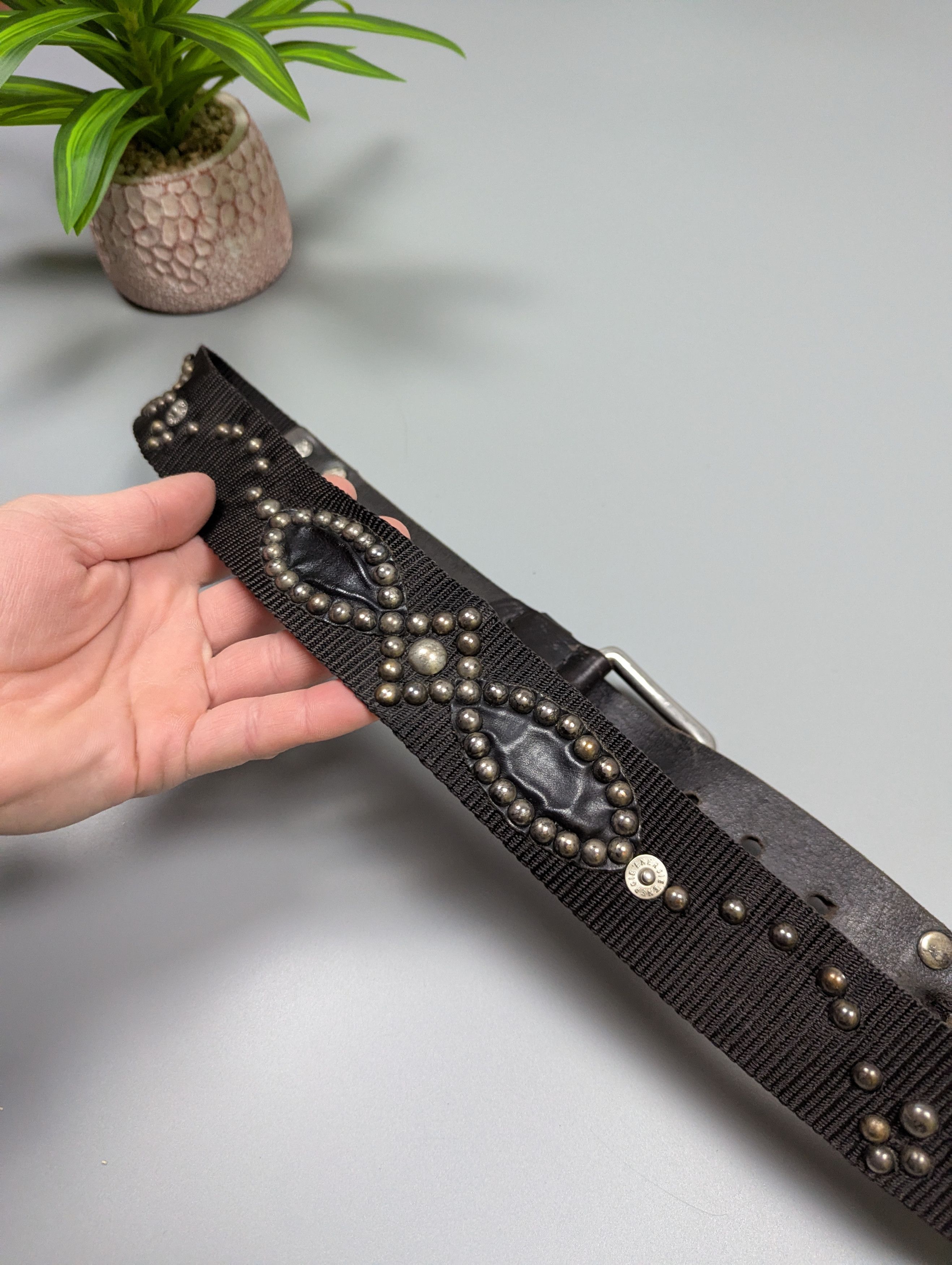Energie Vintage Rare 90s Energie by Miss Sixty Studded Belt Size 36 - 10 Thumbnail