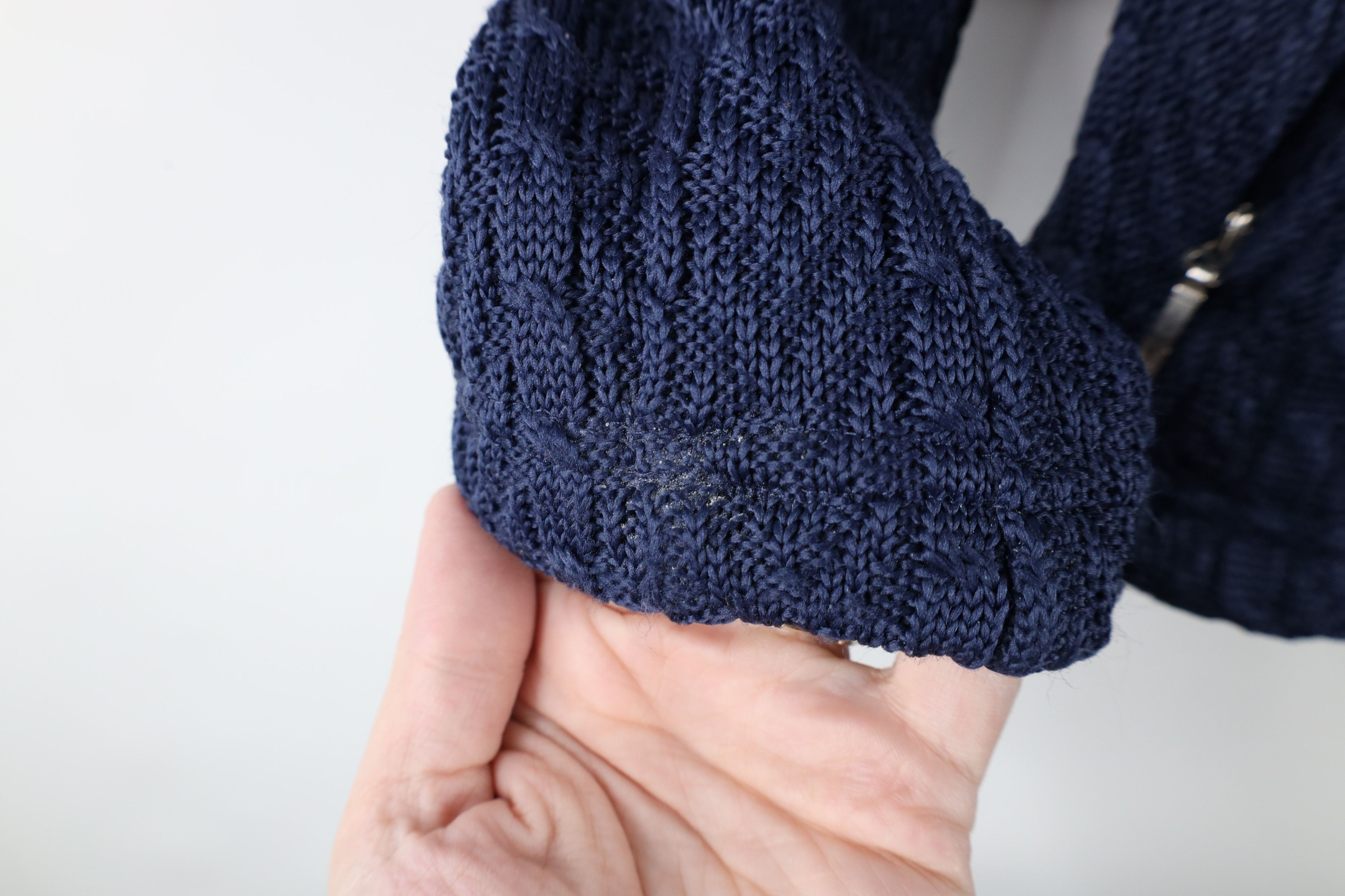 Spyder × Vintage Spyder Out Core Chunky Cable Knit Major Sweater Jacket Blue Size S / US 4 / IT 40 - 6 Thumbnail