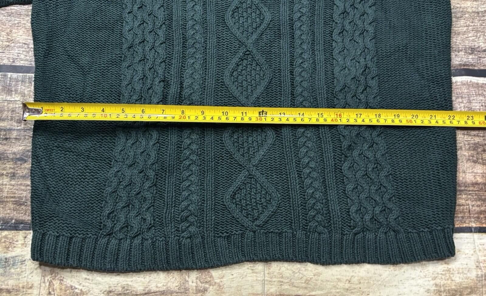Eddie Bauer VTG Eddie Bauer Sweater Womens 2XL Fisherman Knit Turtleneck Size XXL / US 16-18 / IT 52-54 - 10 Thumbnail