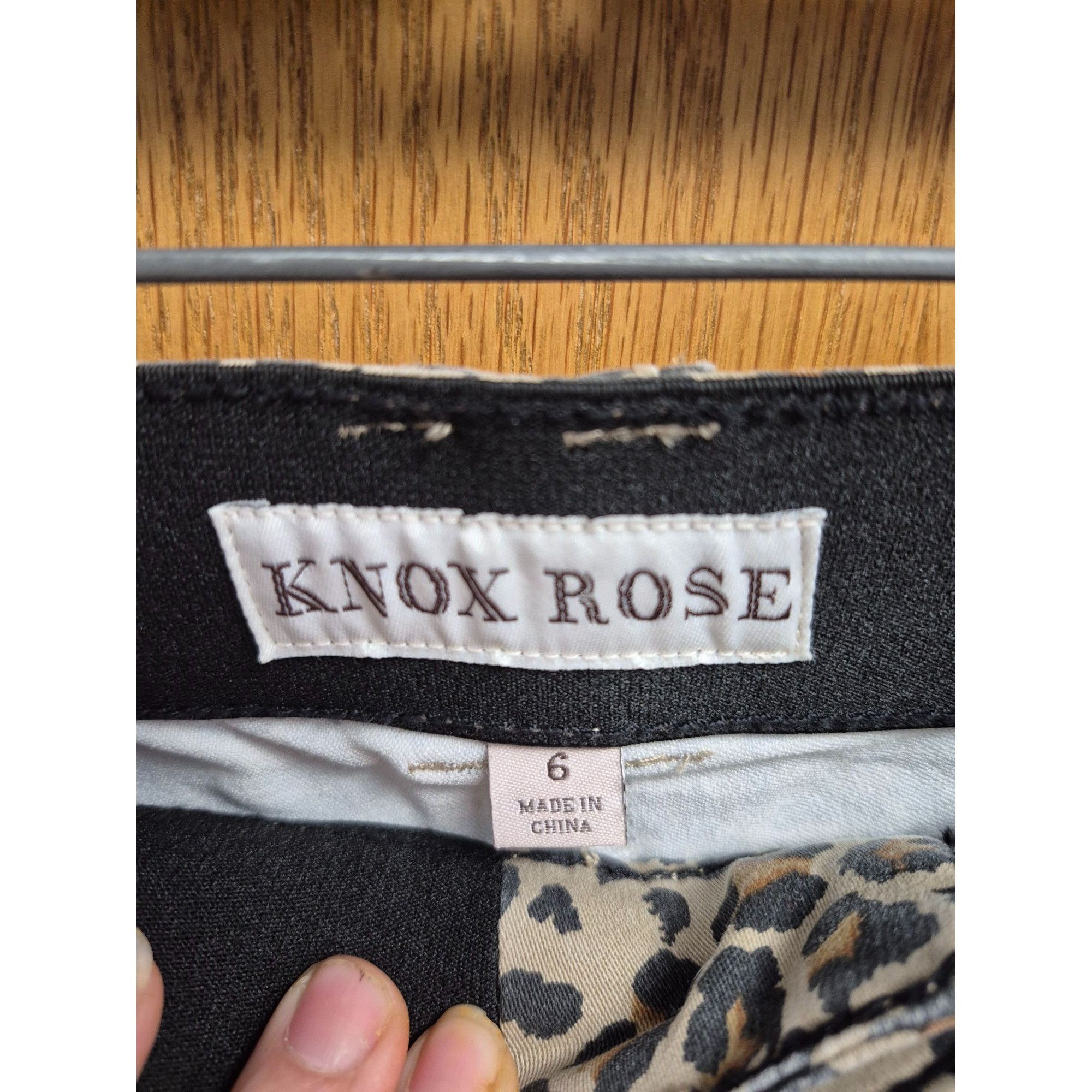 Other Knox Rose Women's Leopard Print Ankle Skinny Pants Size 6, C Size 28" / US 6 / IT 42 - 9 Thumbnail
