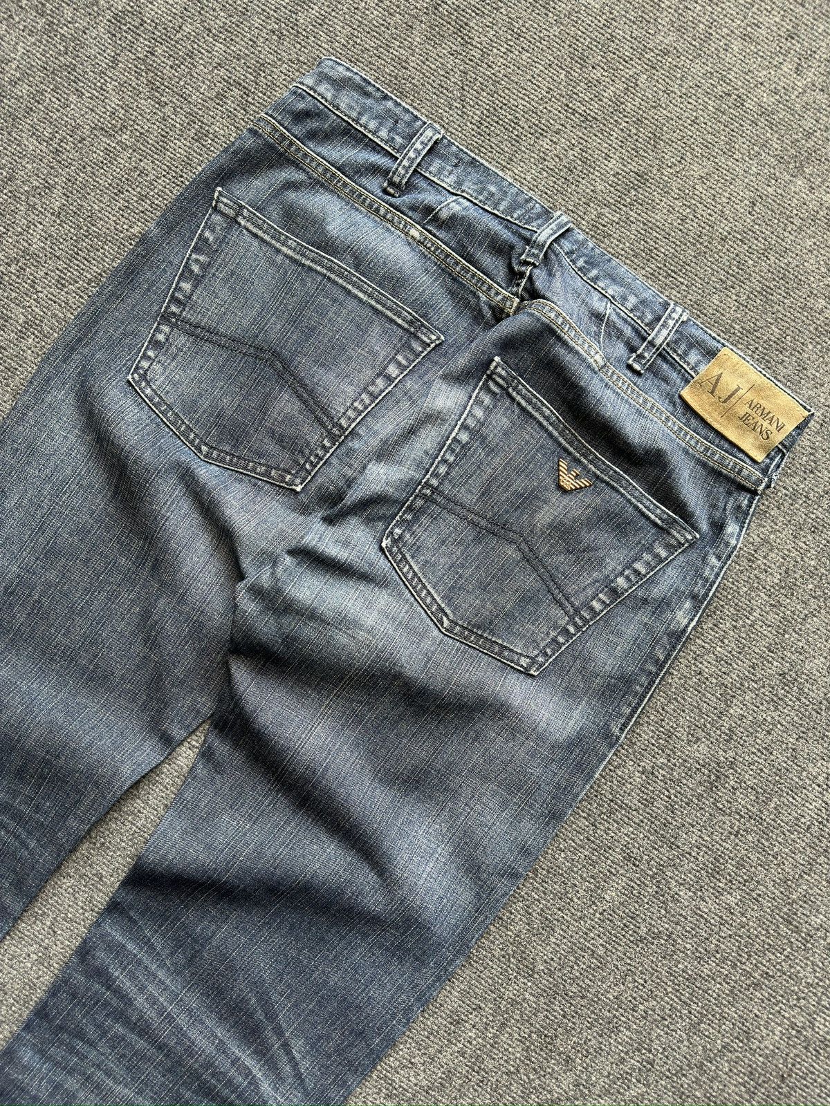 Armani Vintage ARMANI JEANS Faded Denim Pants Size US 33 - 3 Thumbnail