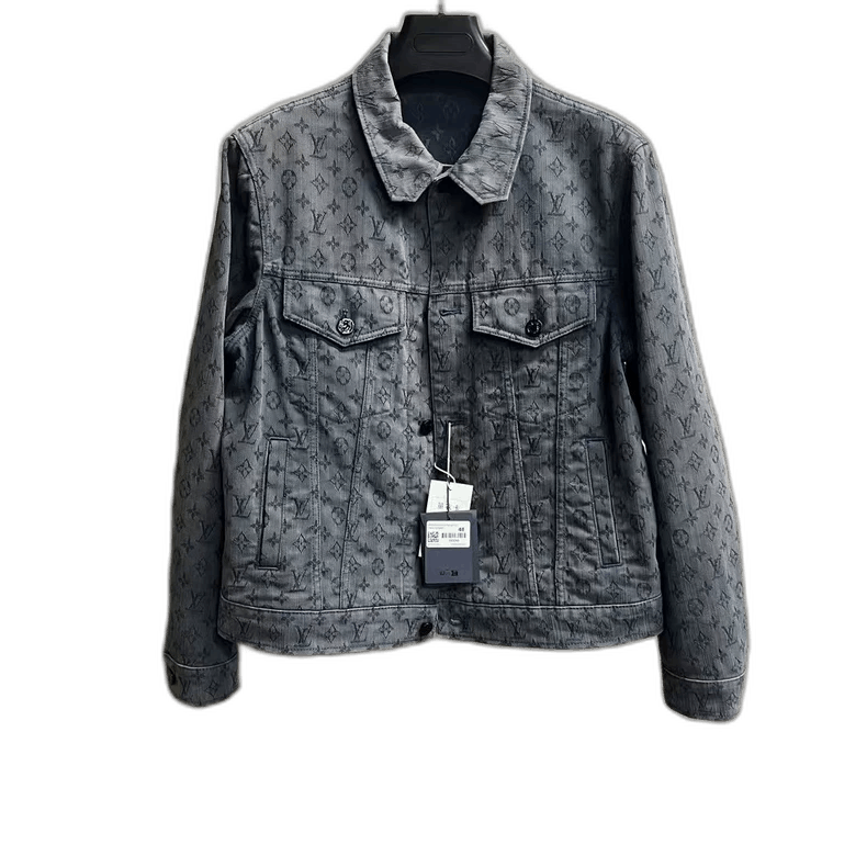 Louis Vuitton Louis Vuitton Blue Logo Denim Jacket Size US L / EU 52-54 / 3 - 1 Thumbnail