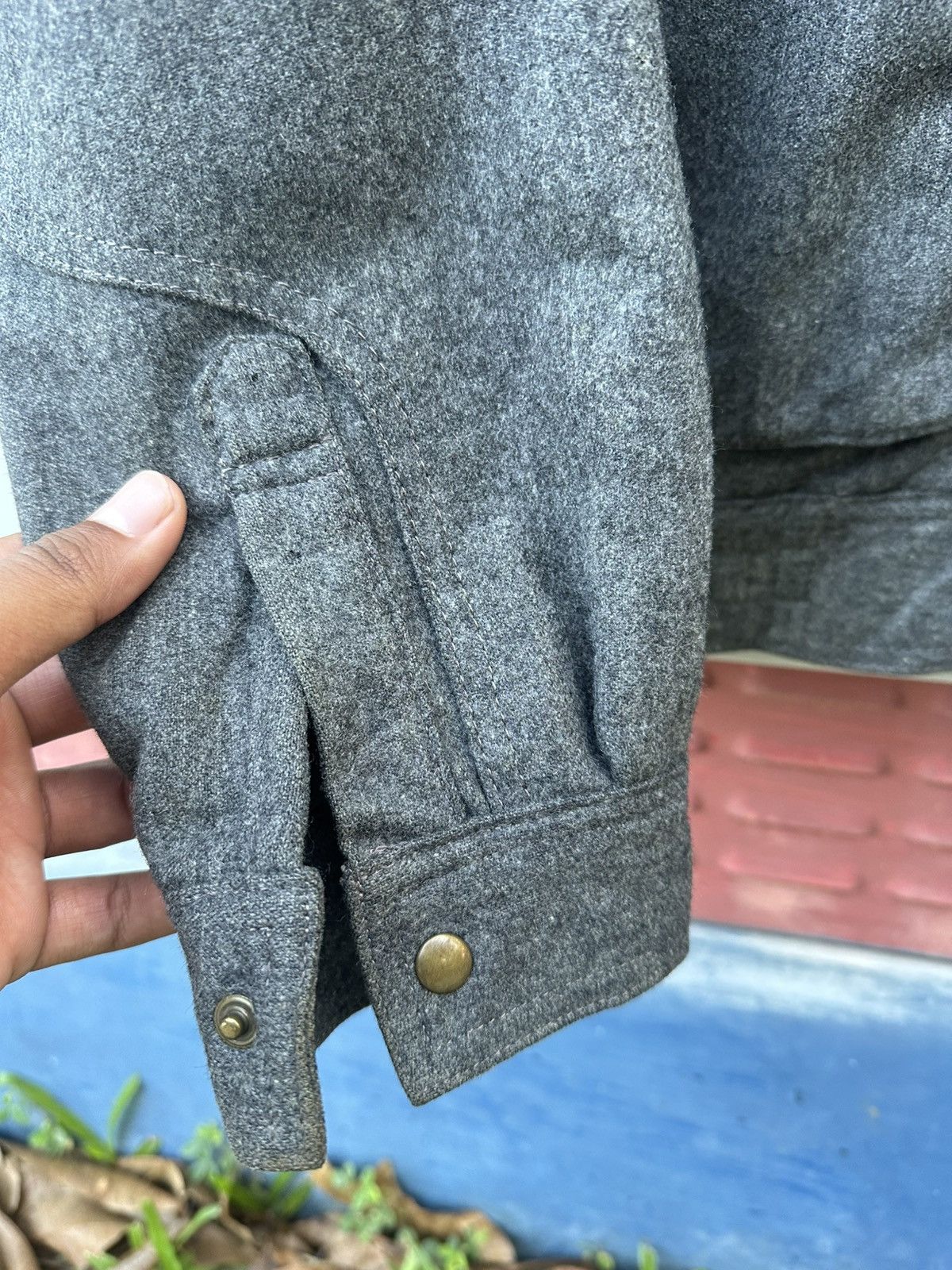 Vintage 👹Vintage Carmina Wool Tactical Bomber Jacket Size US M / EU 48-50 / 2 - 10 Thumbnail
