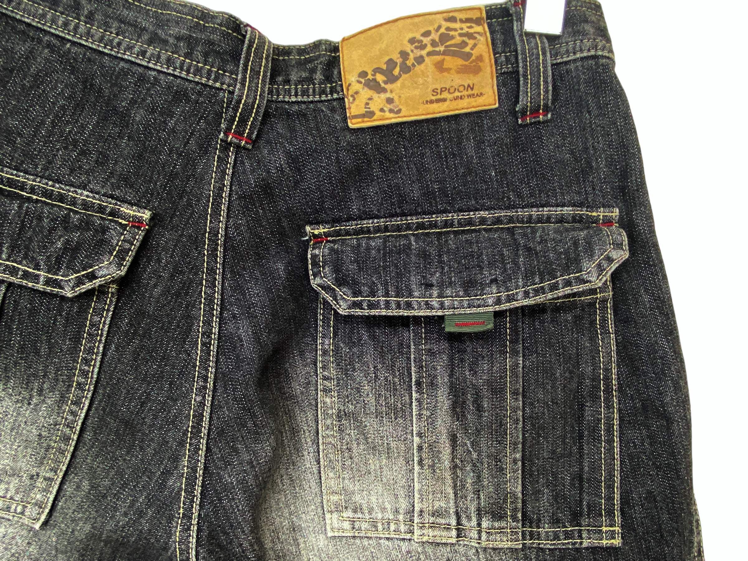 Japanese Brand Spoon Cargo Jeans Hip Hop Skateboards Jeans Size US 30 / EU 46 - 7 Thumbnail