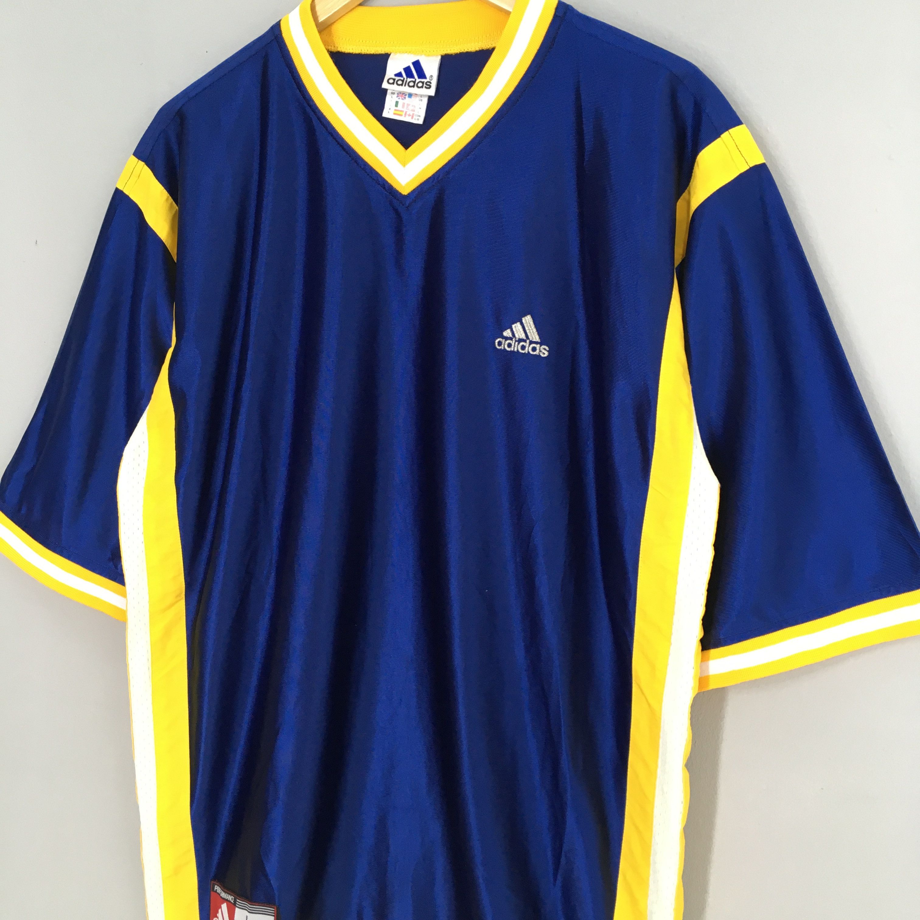 Adidas × Sports Specialties Vintage 90's Soccer Adidas Equipment Blue Jersey Large Size US L / EU 52-54 / 3 - 4 Thumbnail