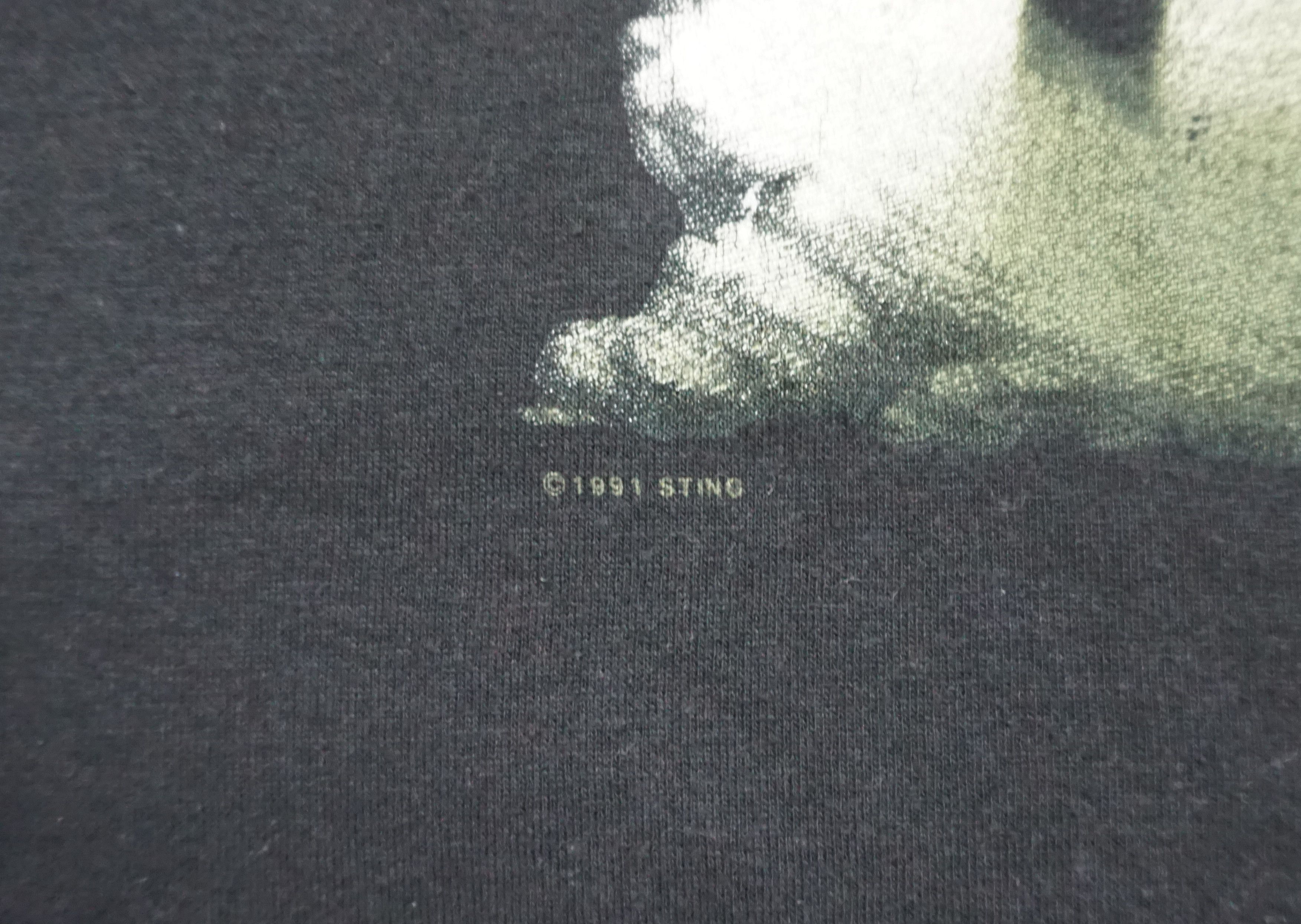 Band Tees × Mostly Heard Rarely Seen × Vintage 90's Sting "The Soul Cage" Tour T-shirt Size US M / EU 48-50 / 2 - 3 Thumbnail