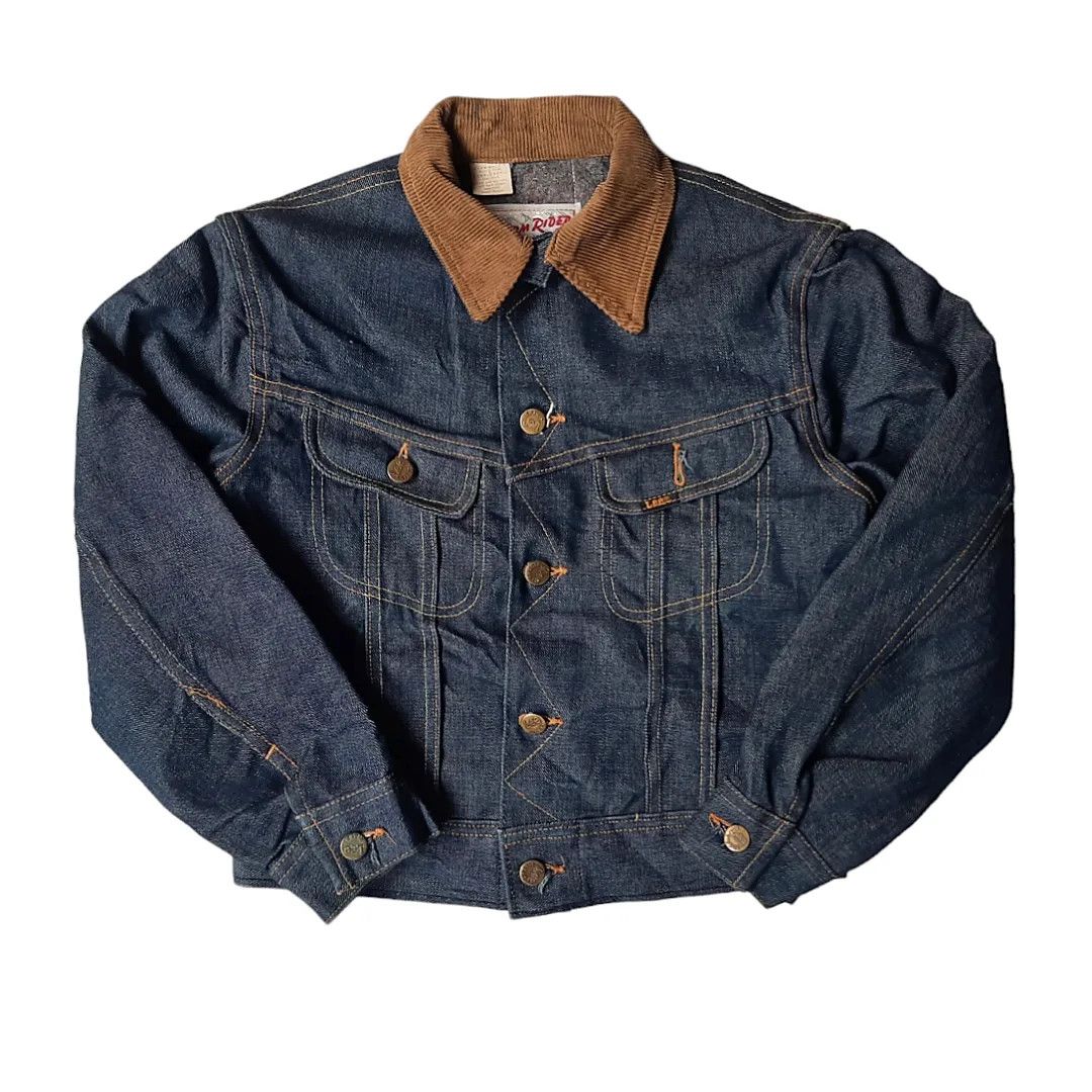 image of Made In USA x Mister Freedom Vintage Lee Storm Rider Blanket Lined Denim Jacket, Men's (Size XS)