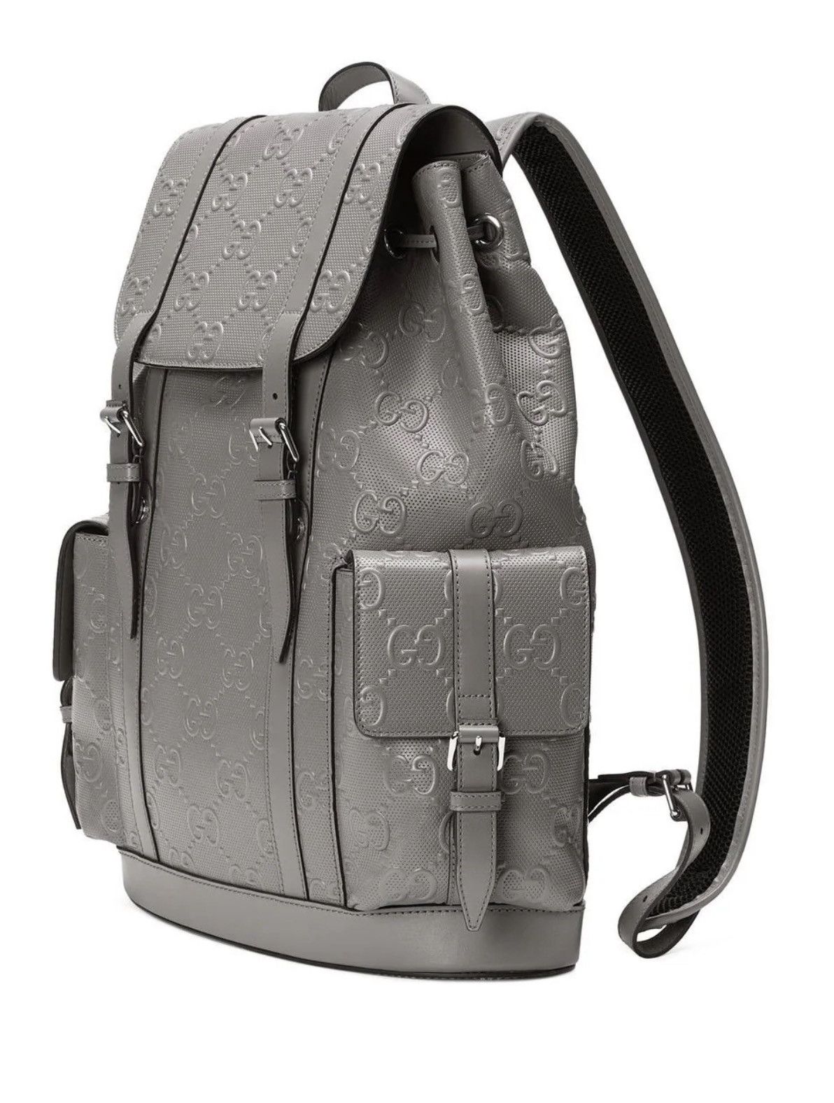 Gucci 💥LIMITED💥Gucci GG Leather Logo Embossed Backpack Size ONE SIZE - 2 Thumbnail
