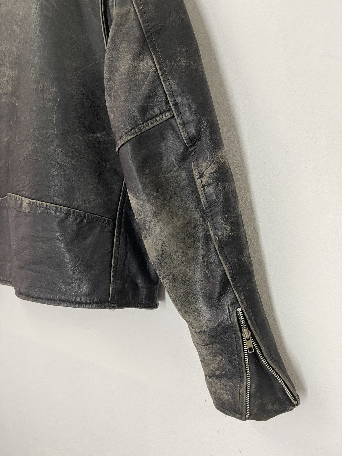 Japanese Brand VINTAGE DOUBLE COLLARS JACKET DSTRESSED BIKER KADOYA Size US M / EU 48-50 / 2 - 5 Thumbnail