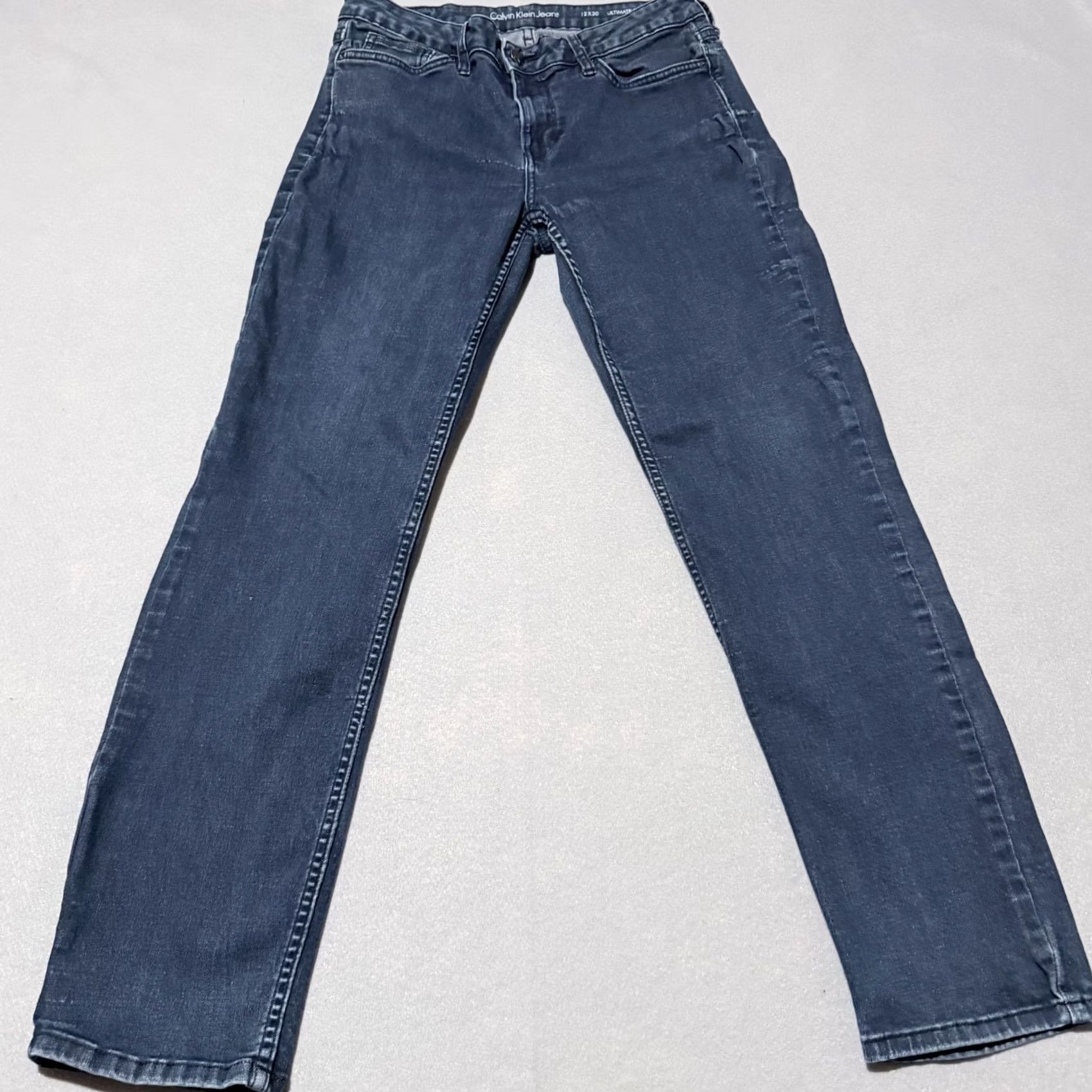 Calvin Klein Calvin Klein Jeans Women Blue Denim Skinny 12x30 5-Pocket Zipper Button Jeans Urban 90s City Retro Womens Size 34" / US 12 / IT 48 - 2 Thumbnail