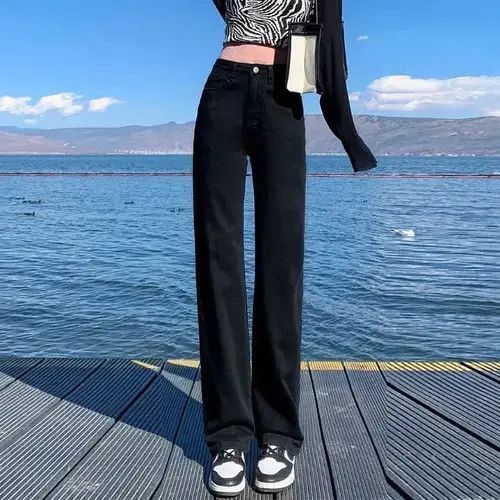 Japanese Brand Women Denim Pants Vintage Straight Trousers Size 27" / US 4 / IT 40 - 6 Thumbnail